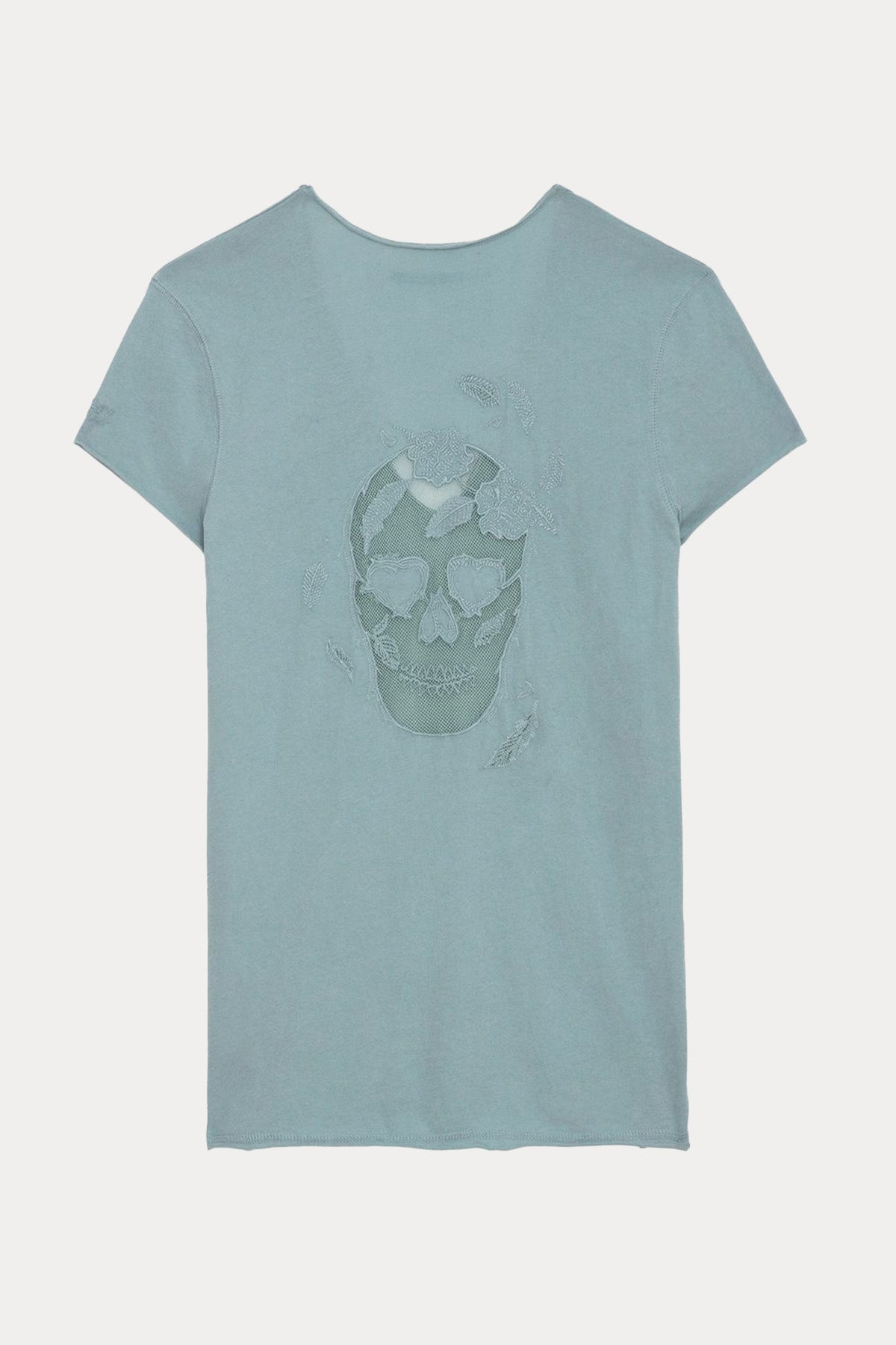 Zadig & Voltaire V Yaka Kuru Kafa Logolu T-shirt