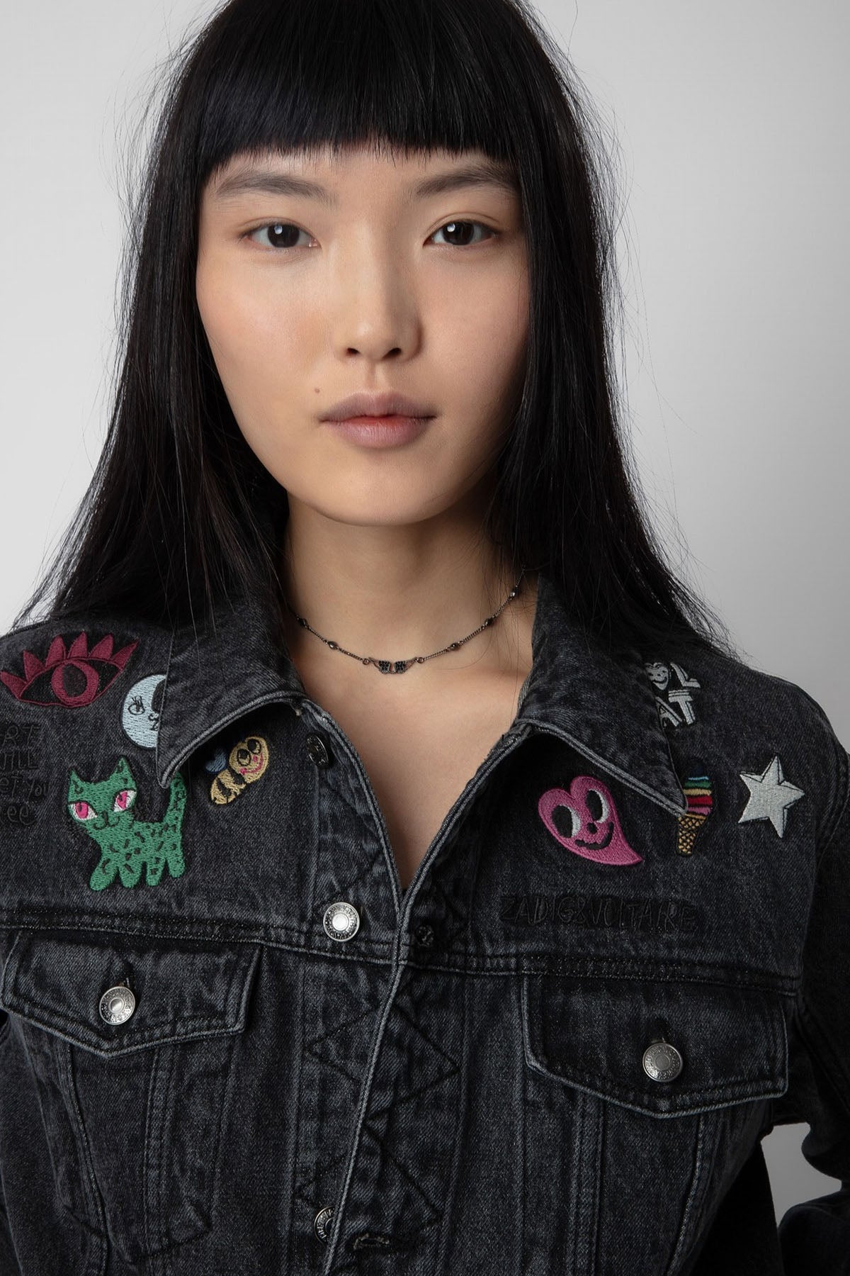 Zadig & Voltaire Nakış Logolu Denim Ceket