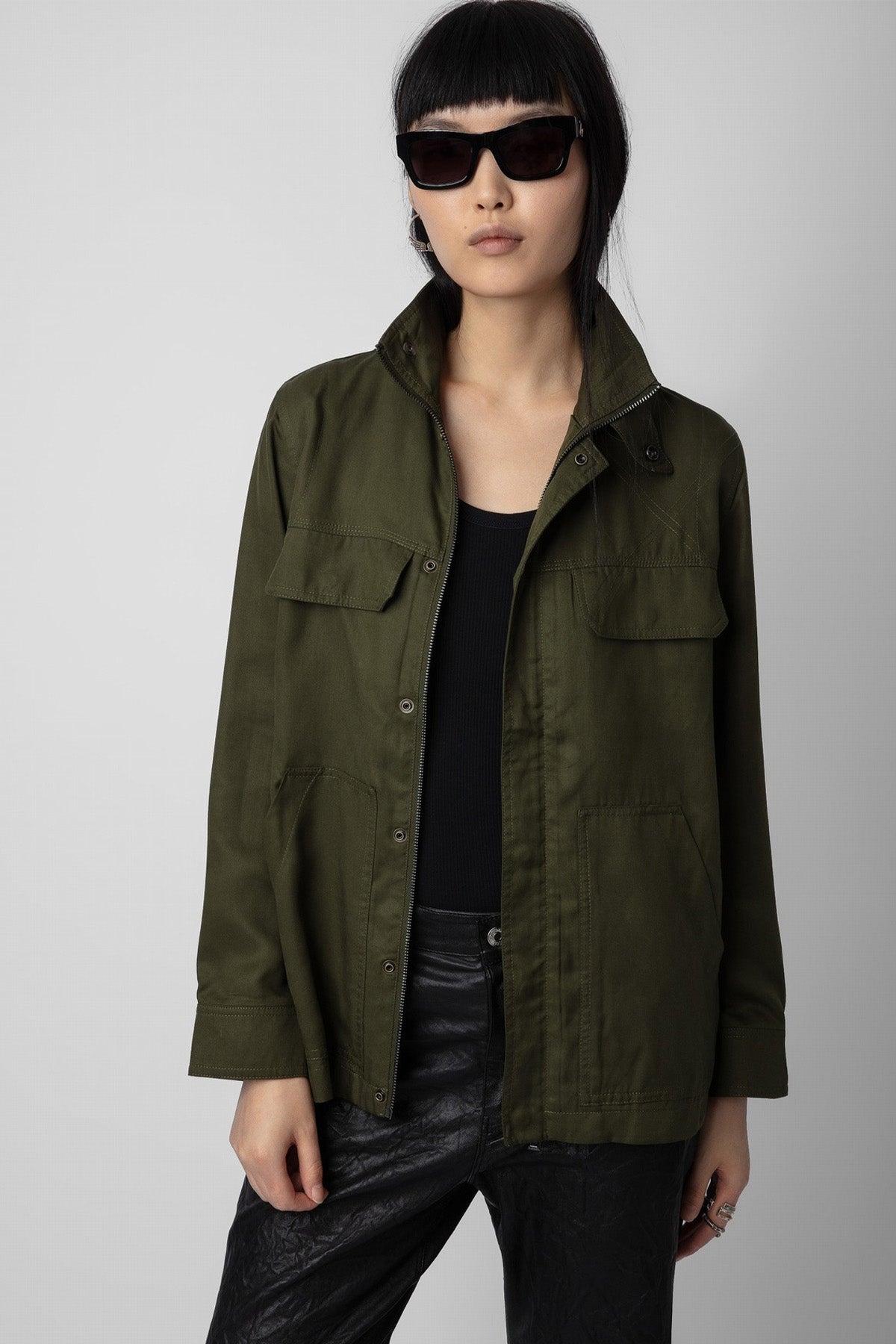 Zadig & Voltaire Sırtta Nakış Logolu İnce Ceket Mont