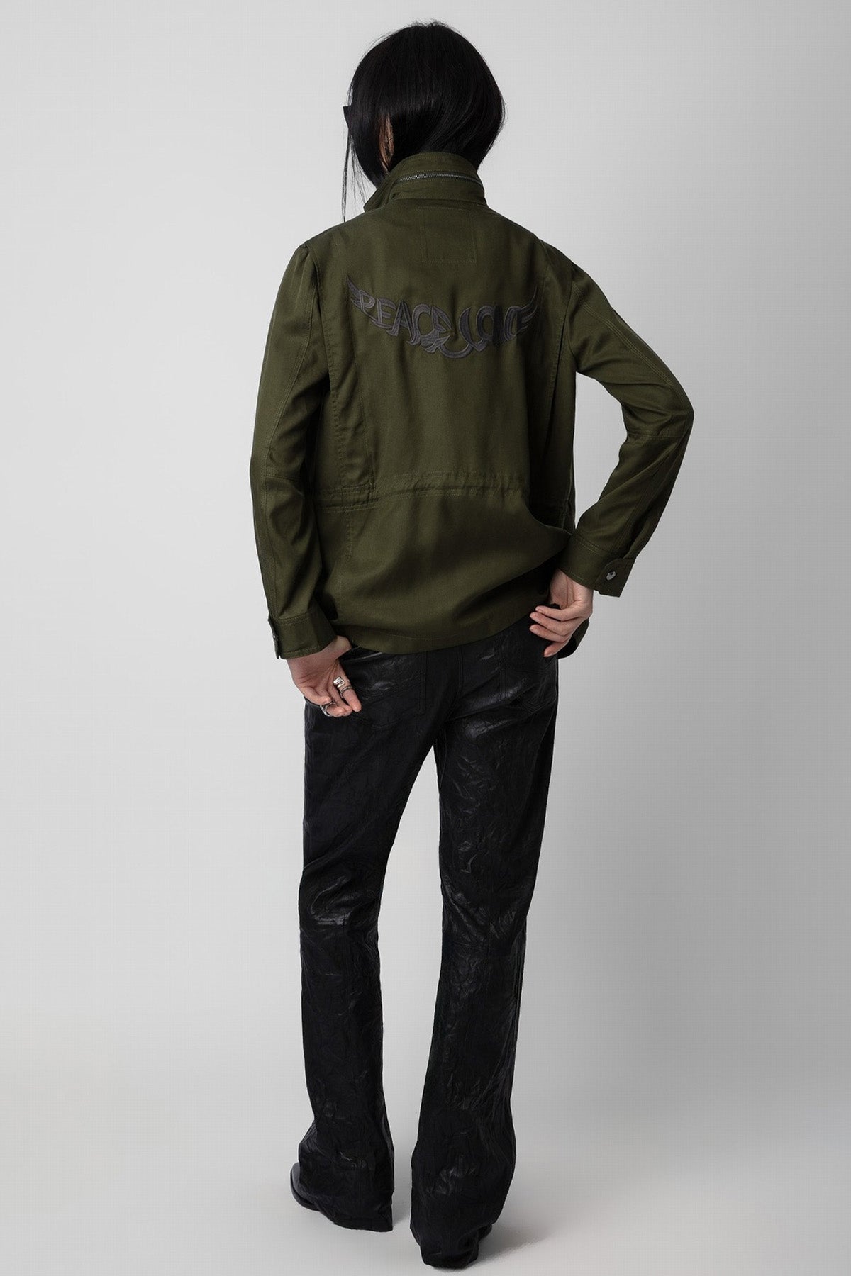 Zadig & Voltaire Sırtta Nakış Logolu İnce Ceket Mont