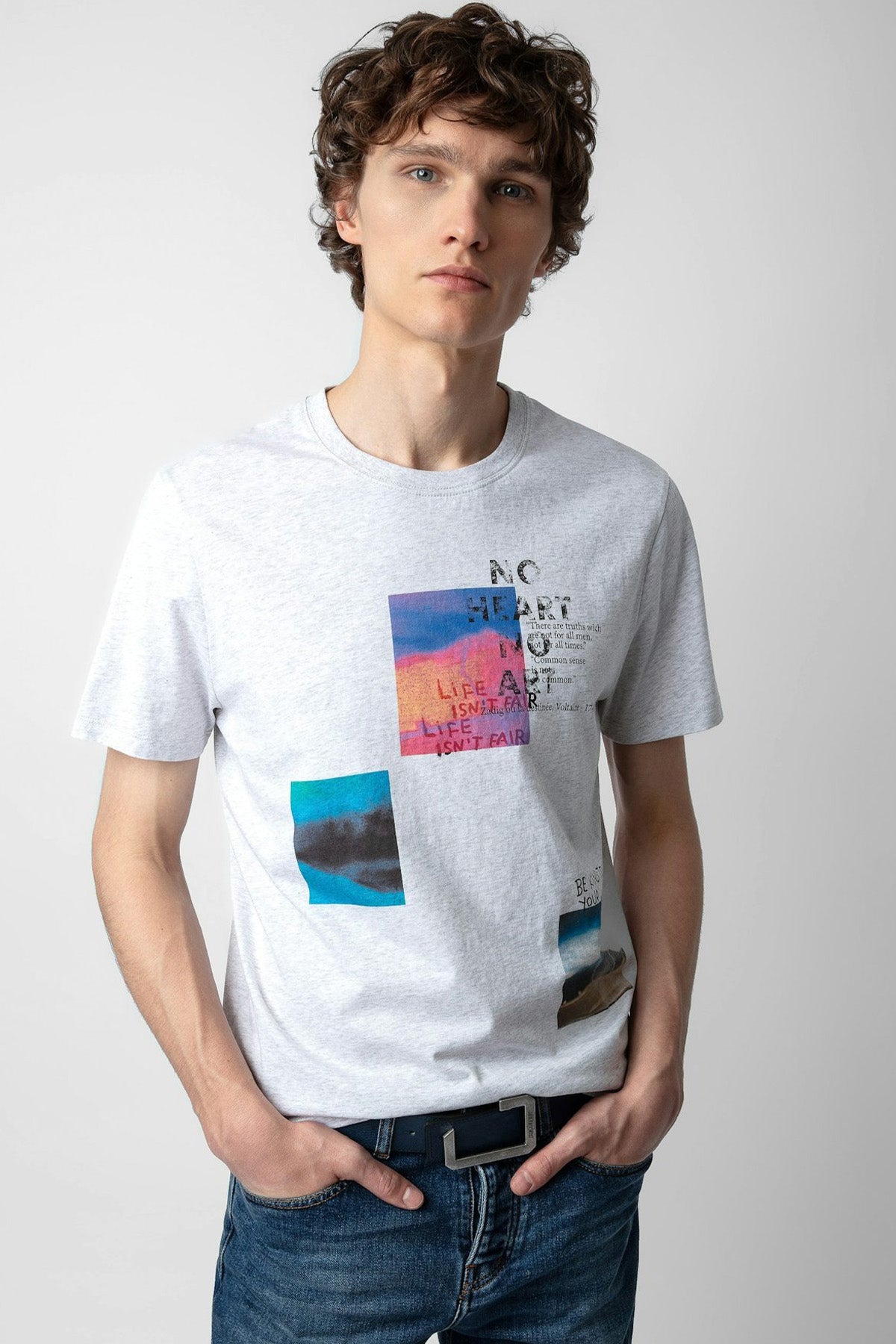 Zadig & Voltaire Yuvarlak Yaka Desenli T-shirt