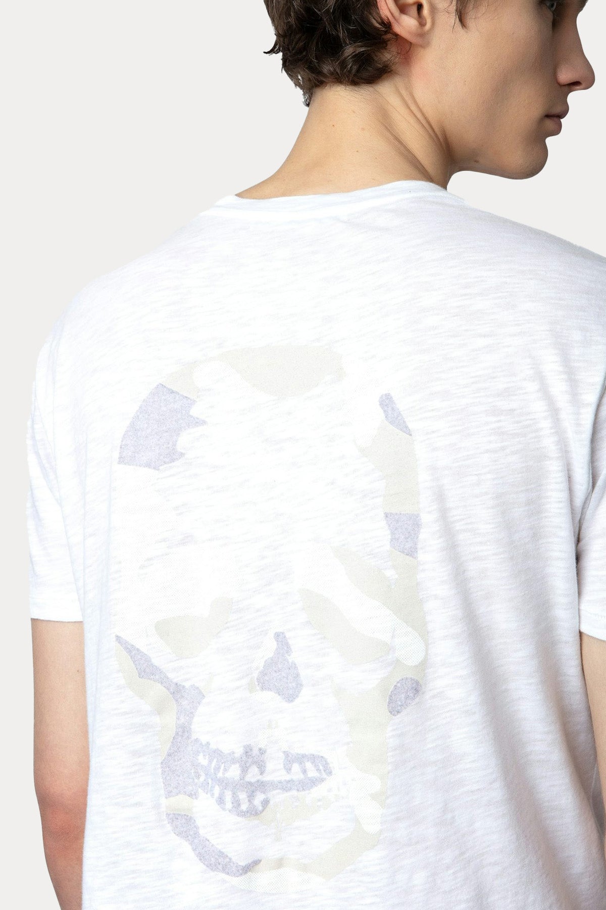 Zadig & Voltaire Sırtta Kuru Kafa Desenli Cep Detaylı T-shirt