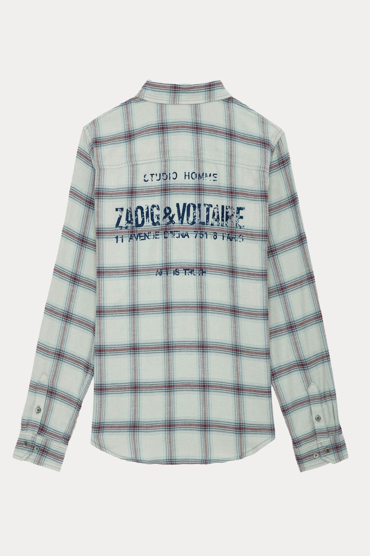 Zadig & Voltaire Sırtta Logolu Ekose Desenli Gömlek