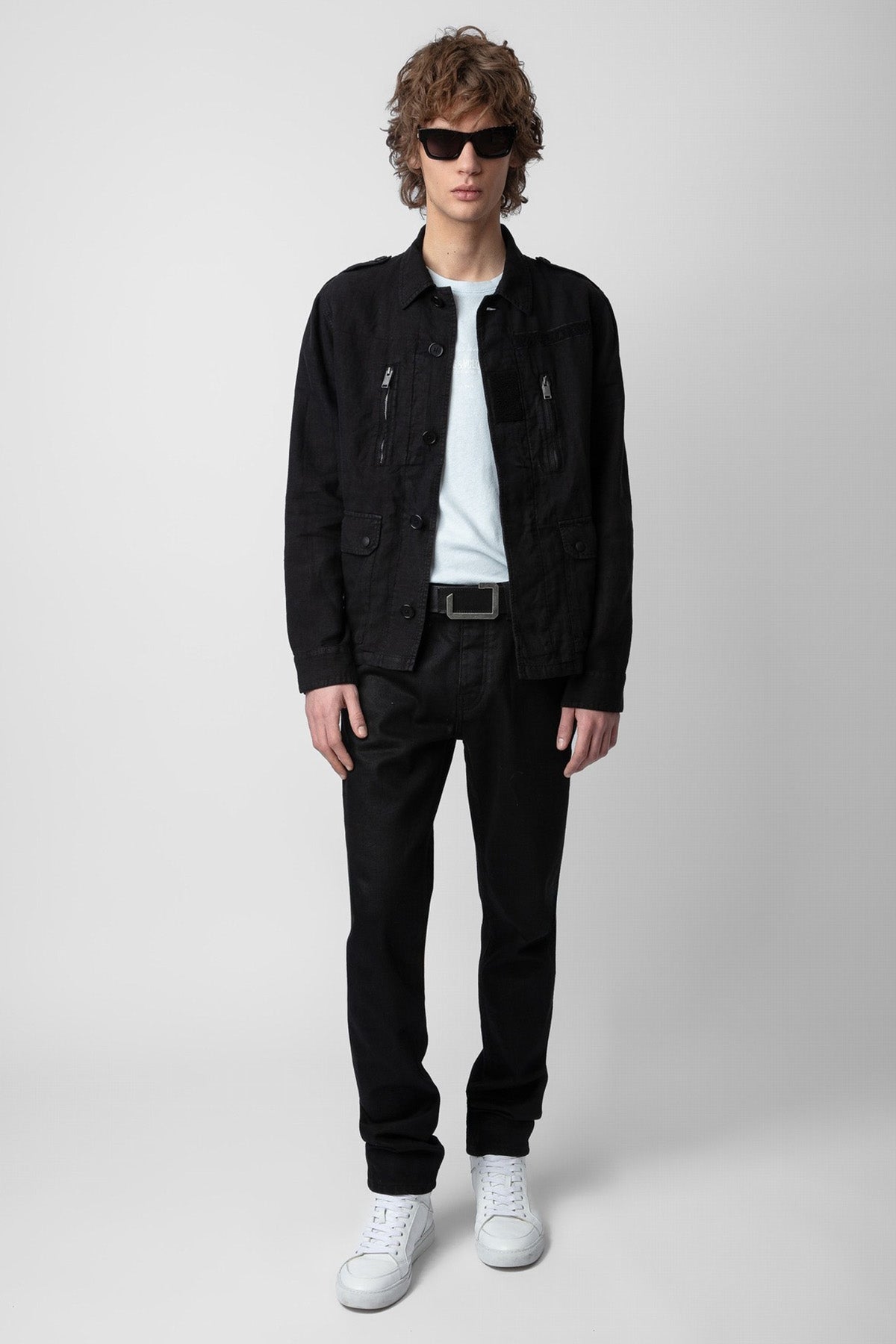 Zadig & Voltaire Spor Cep Detaylı İnce Keten Ceket