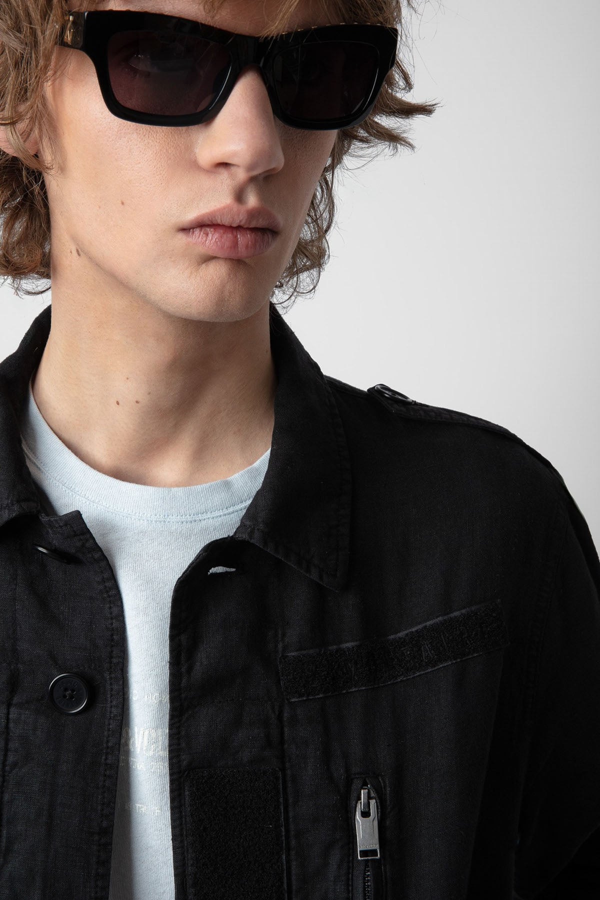 Zadig & Voltaire Spor Cep Detaylı İnce Keten Ceket