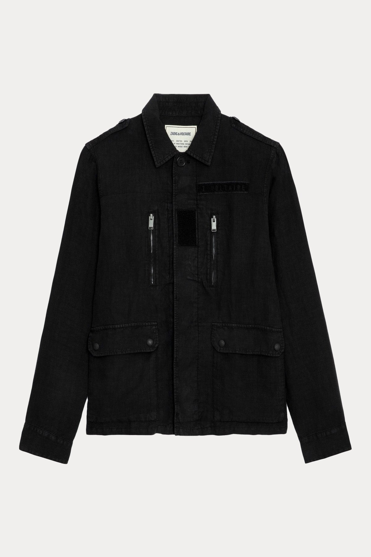 Zadig & Voltaire Spor Cep Detaylı İnce Keten Ceket