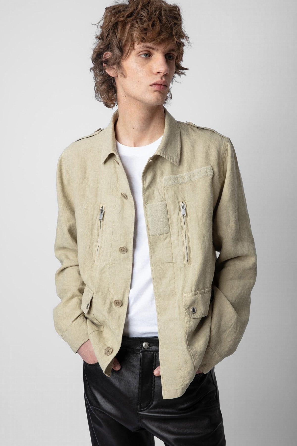 Zadig & Voltaire Spor Cep Detaylı İnce Keten Ceket