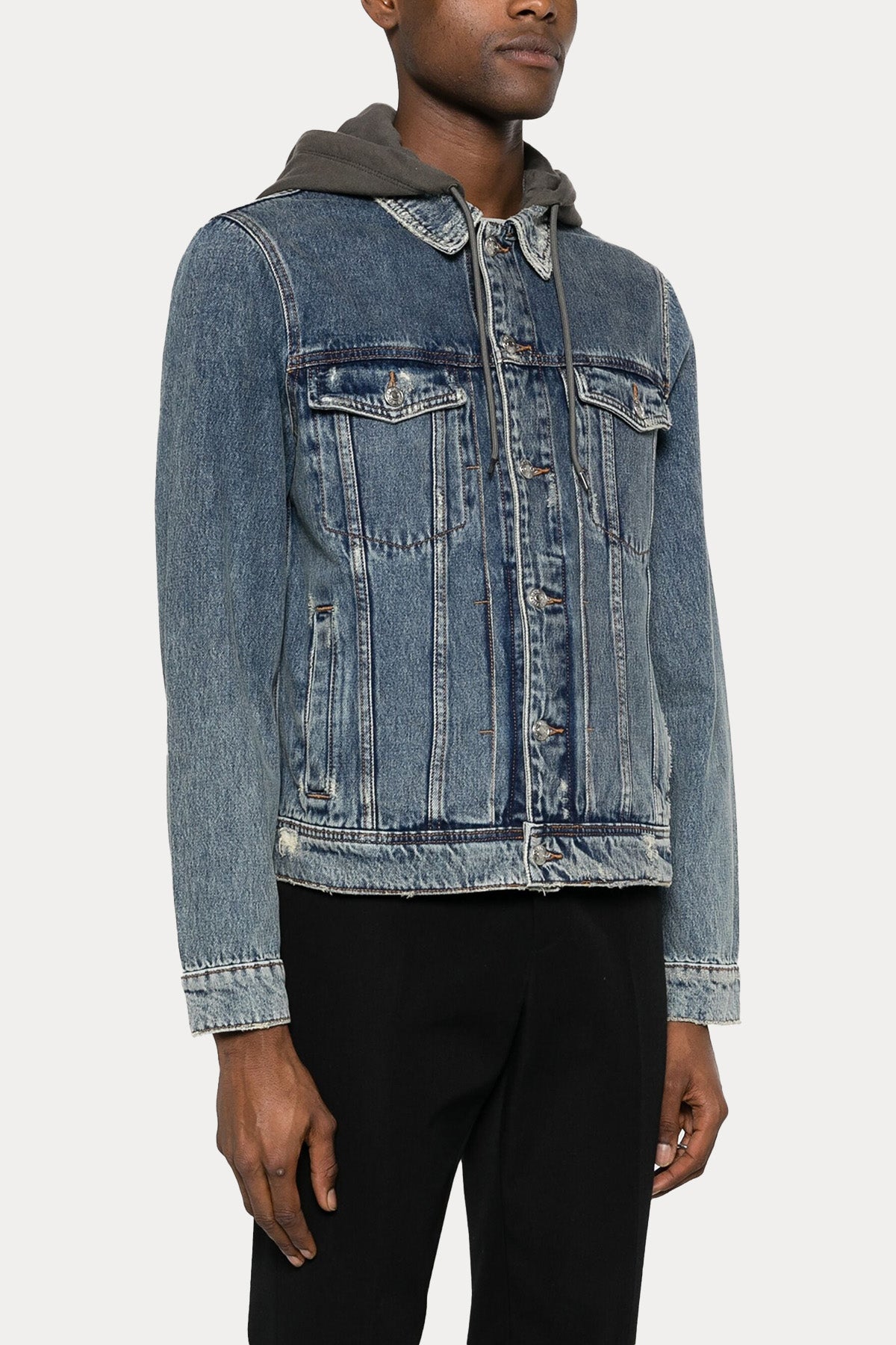 Zadig & Voltaire Unisex Kapüşonlu Denim Ceket