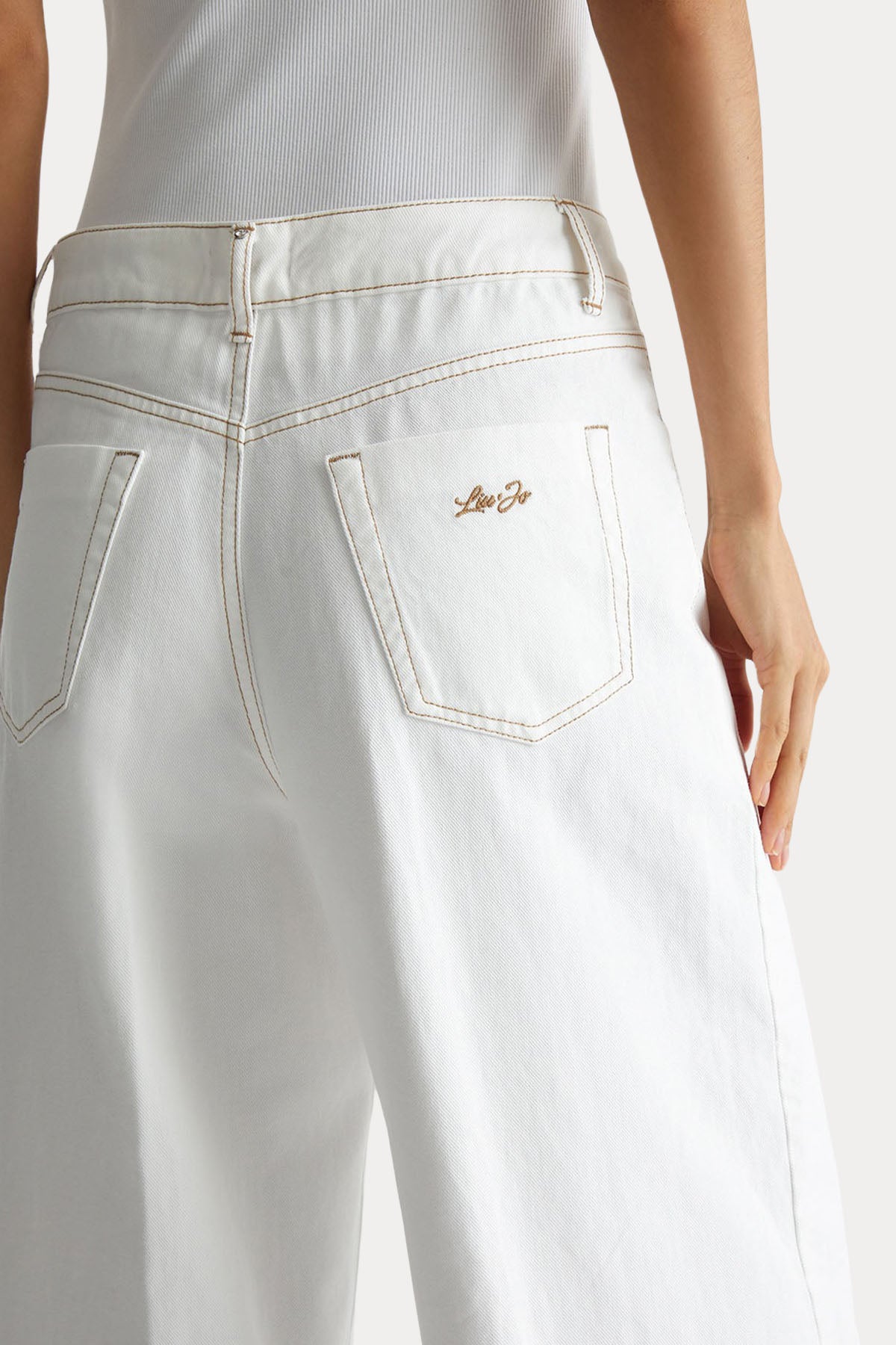 Liu Jo Straight Fit Yüksek Bel Çan Paça Jeans-Jeans-Libas