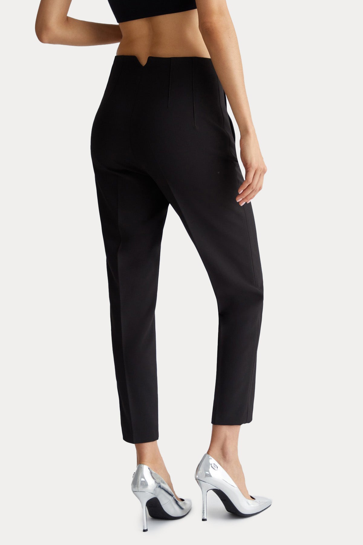Liu Jo Slim Fit Yüksek Bel Crop Paça Pantolon-Pantolon-Libas