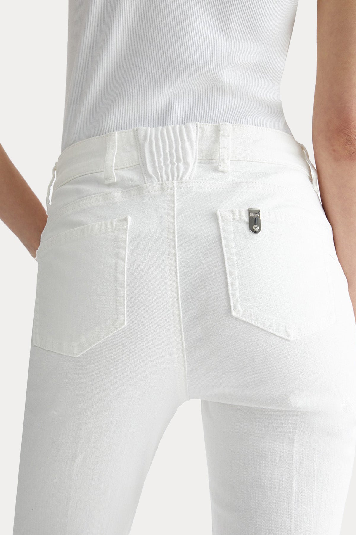 Liu Jo Skinny Fit Crop Paça Jeans-Jeans-Libas