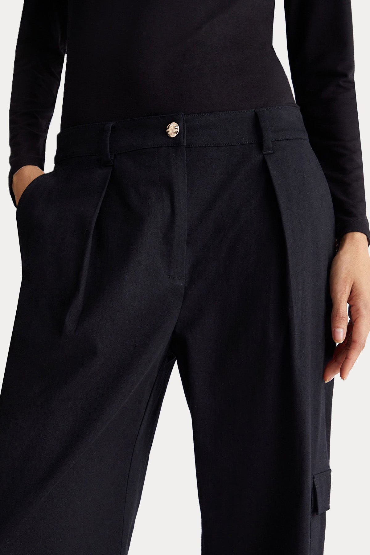 Liu Jo Regular Fit Yandan Cepli Kargo Pantolon-Pantolon-Libas