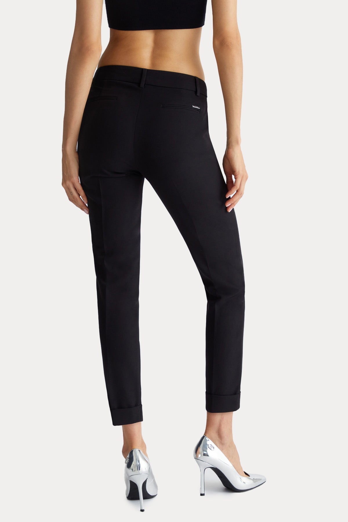 Liu Jo Slim Fit Yandan Cepli Duble Paça Pantolon-Pantolon-Libas