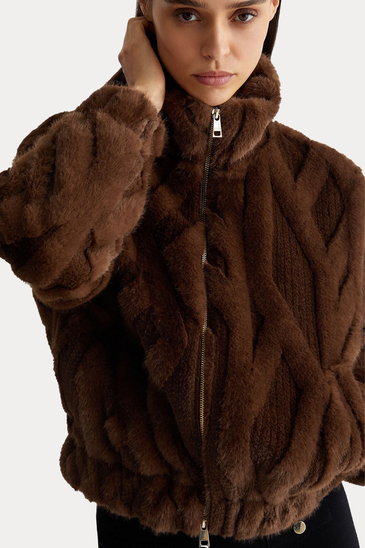 Liu Jo Dik Yaka Peluş Mont