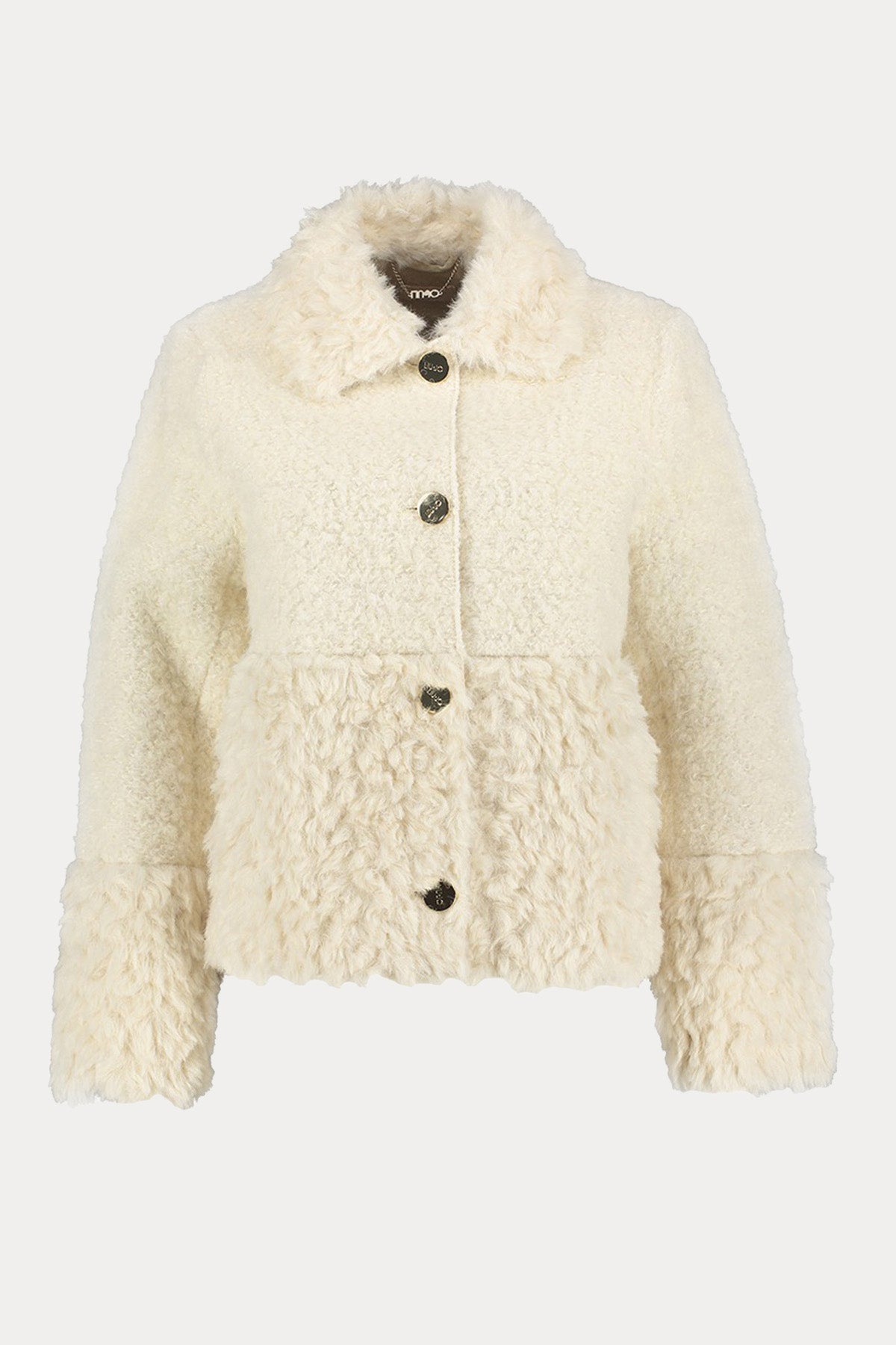 Liu Jo Regular Fit Peluş Yün Ceket