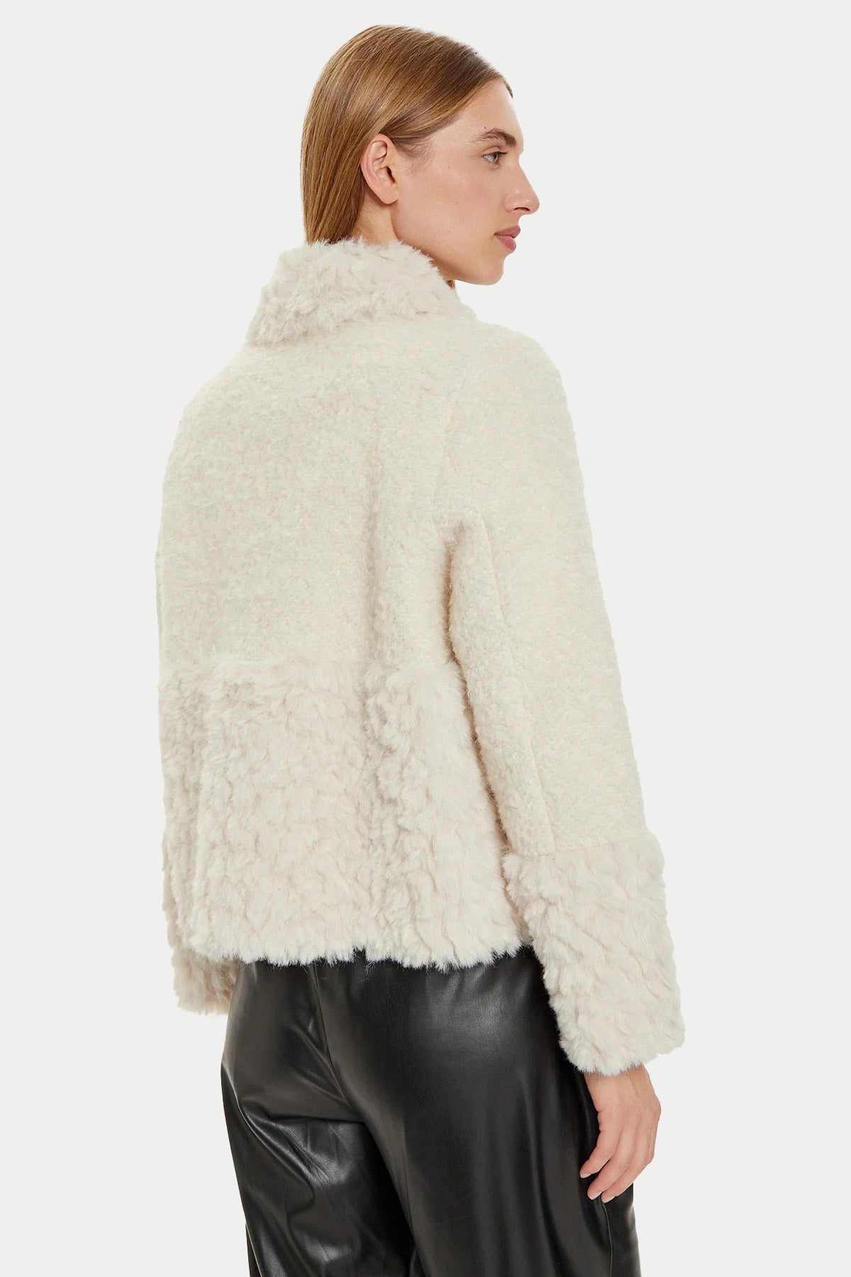 Liu Jo Regular Fit Peluş Yün Ceket