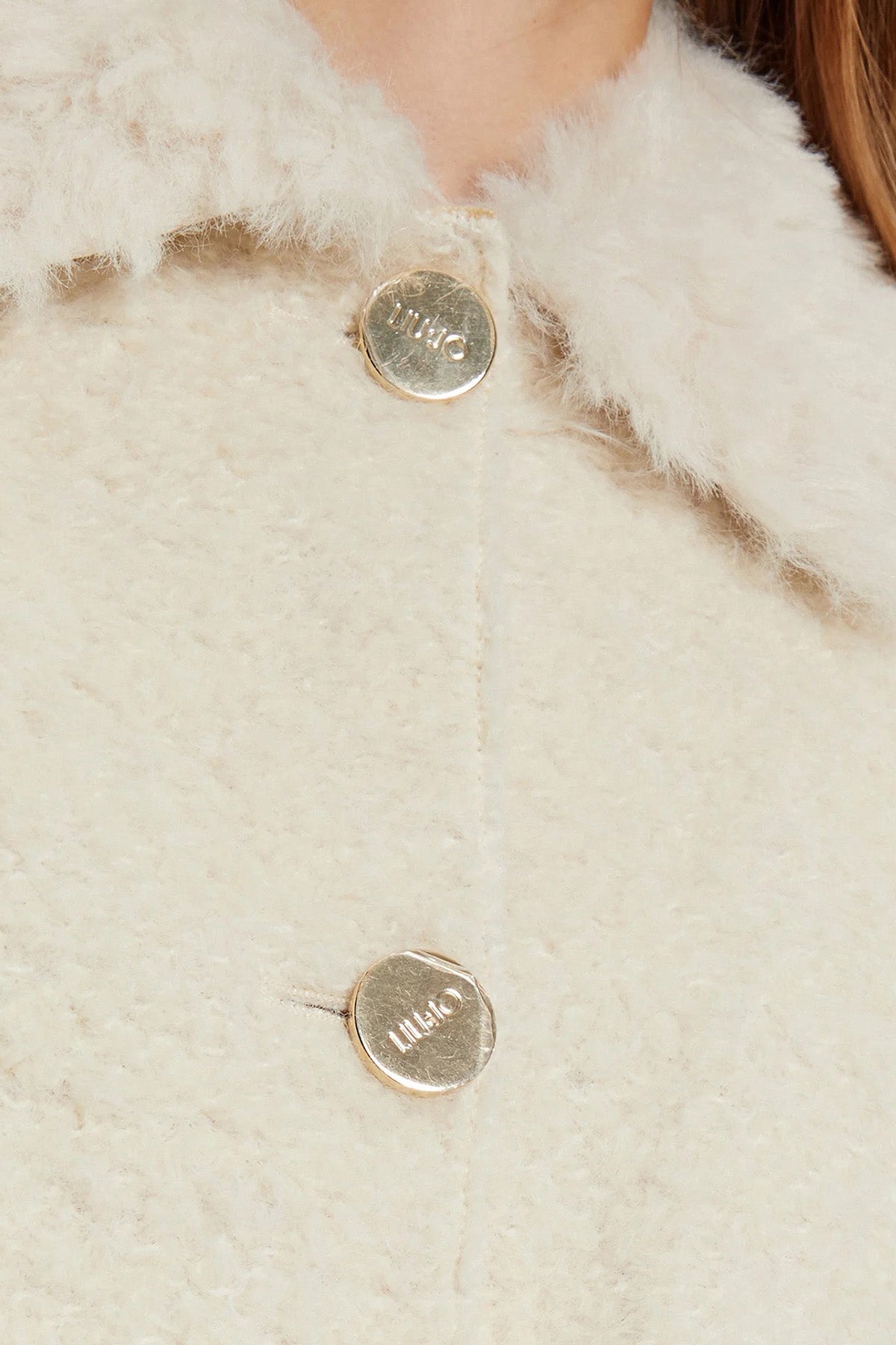 Liu Jo Regular Fit Peluş Yün Ceket