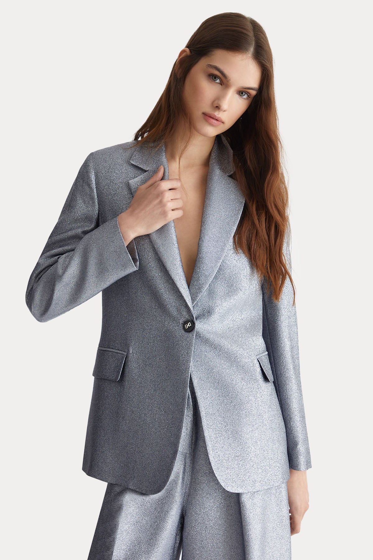 Liu Jo Parlak Simli Blazer Ceket