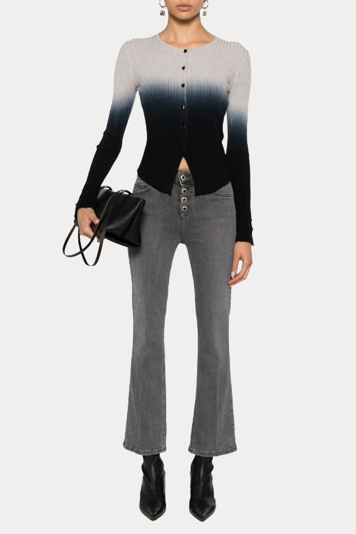 Liu Jo Degrade Renk Geçişli Örgü Triko Ceket