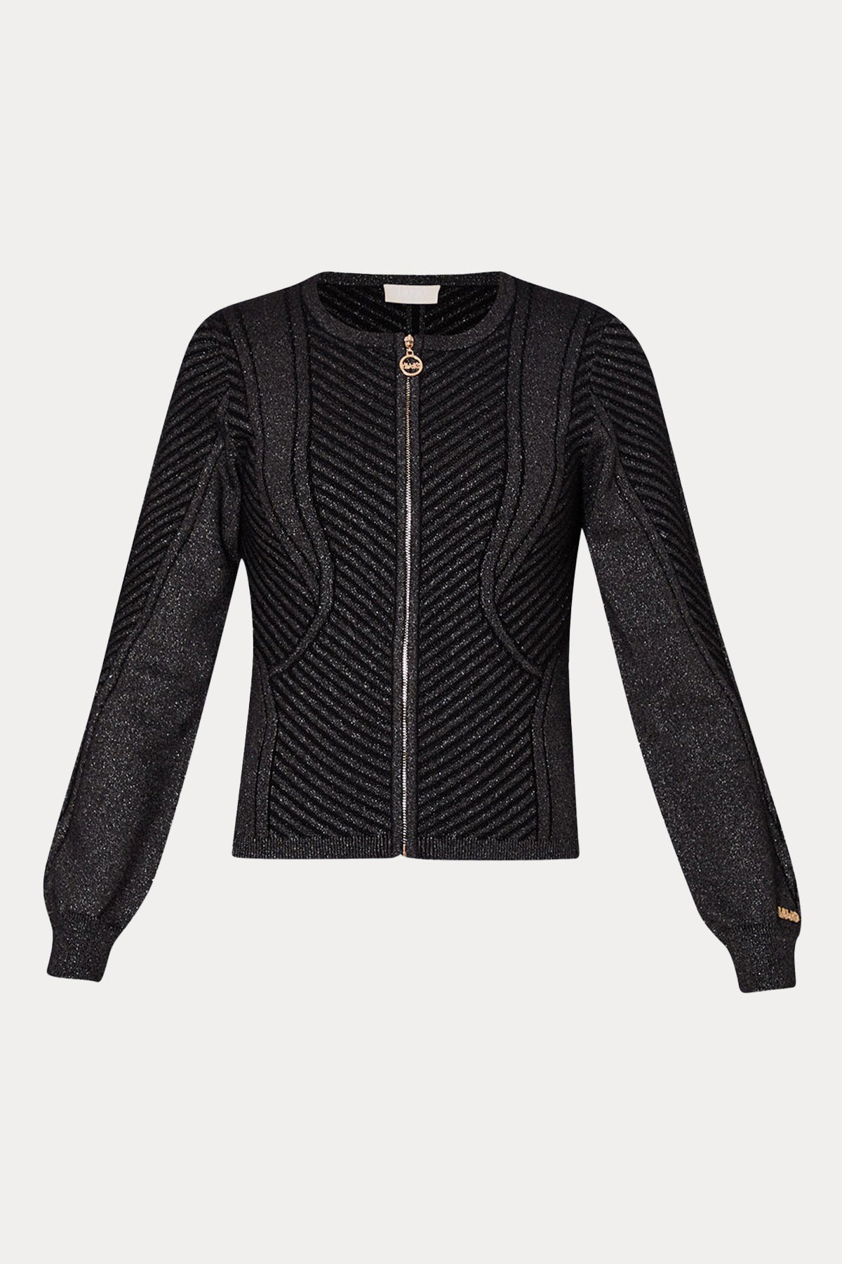 Liu Jo Yuvarlak Yaka Örgü Triko Ceket