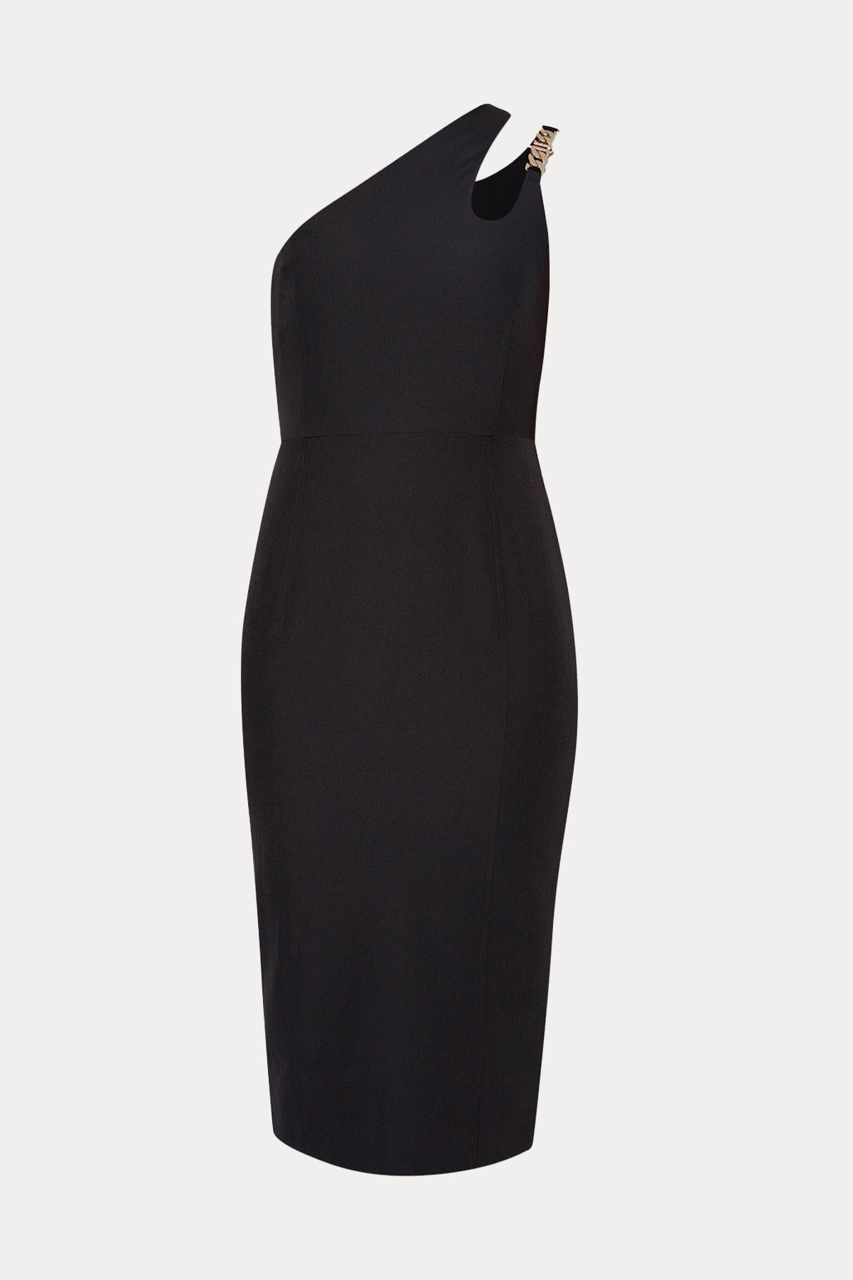 Liu Jo Zincir Aksesuarlı Tek Omuz Midi Elbise