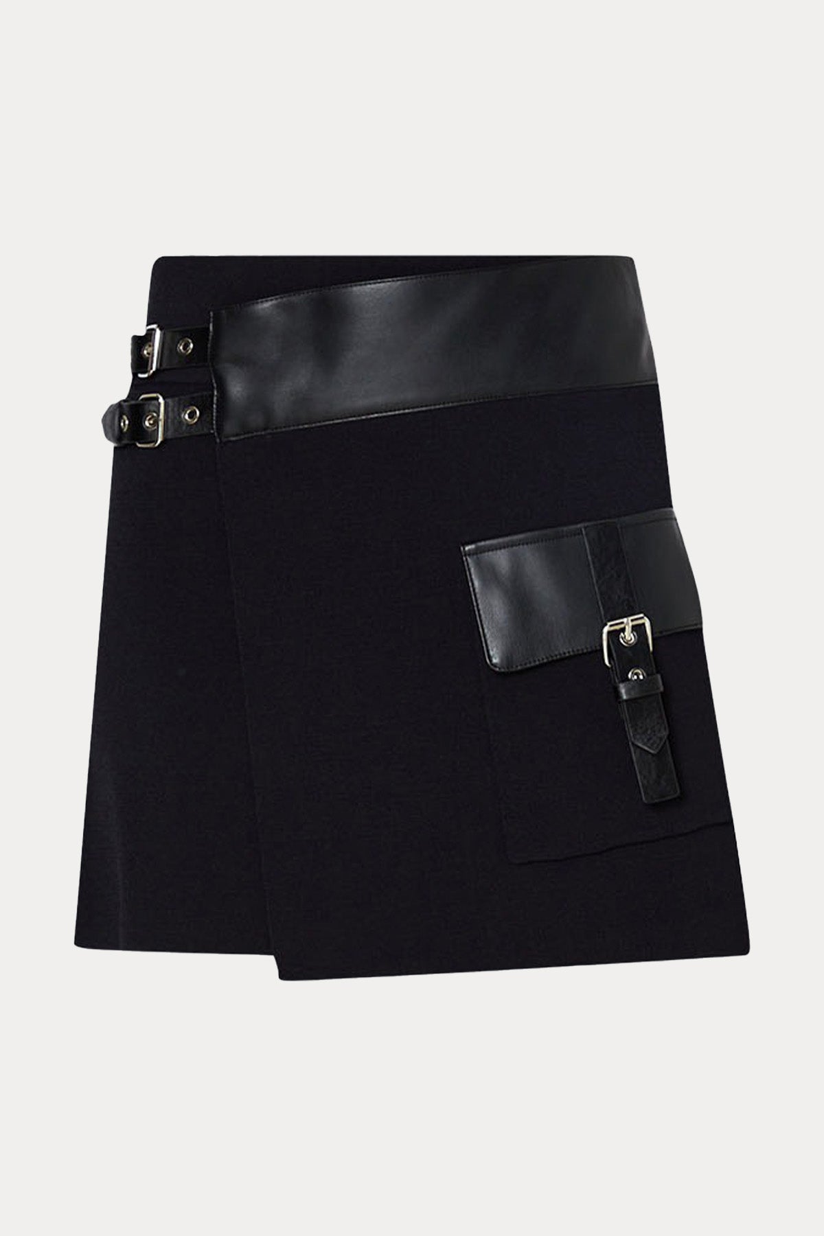 Liu Jo Deri Detaylı Kargo Cepli Örgü Mini Etek
