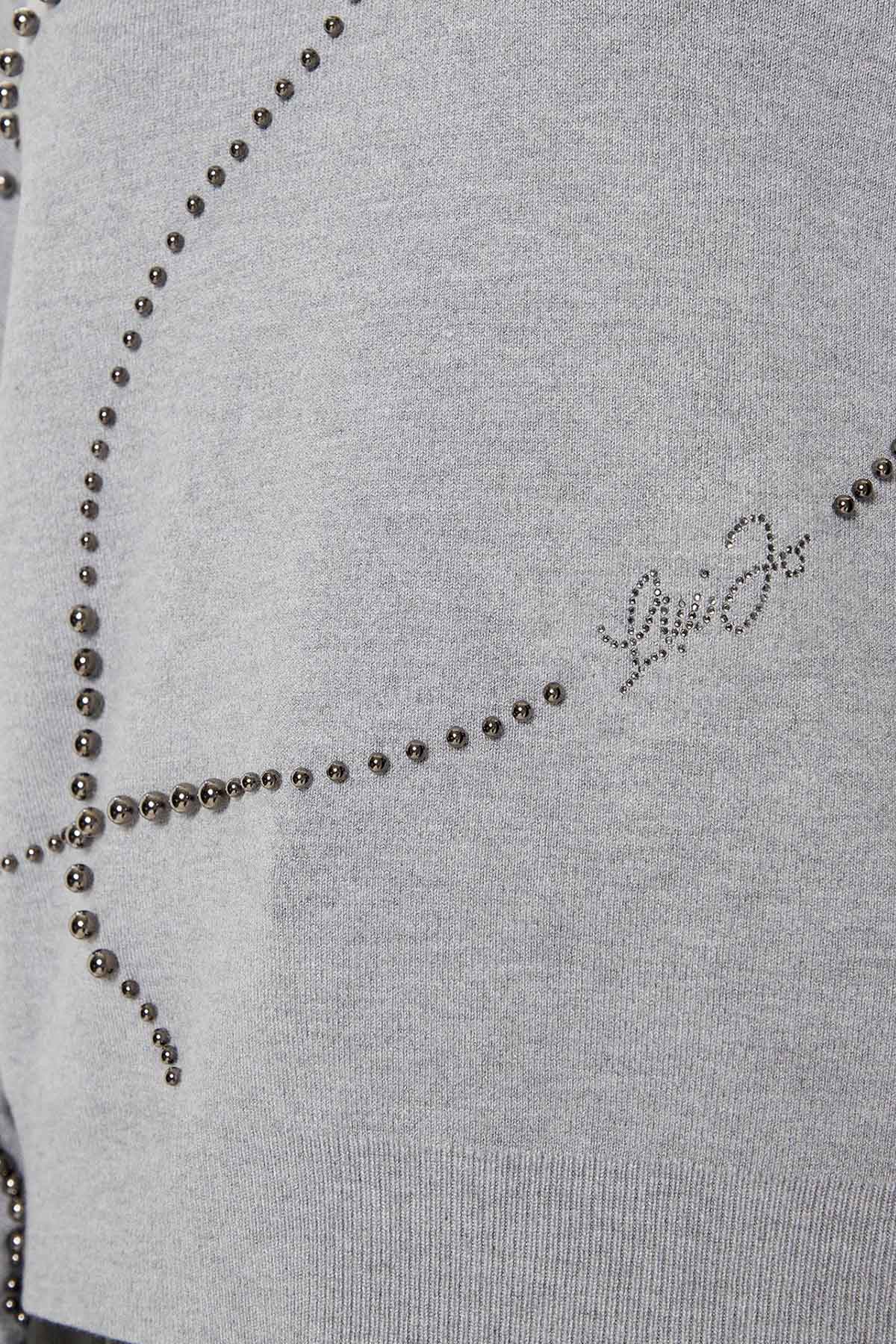 Liu Jo Geniş Kesim Trok Logolu Sweatshirt-Sweatshirt-Libas