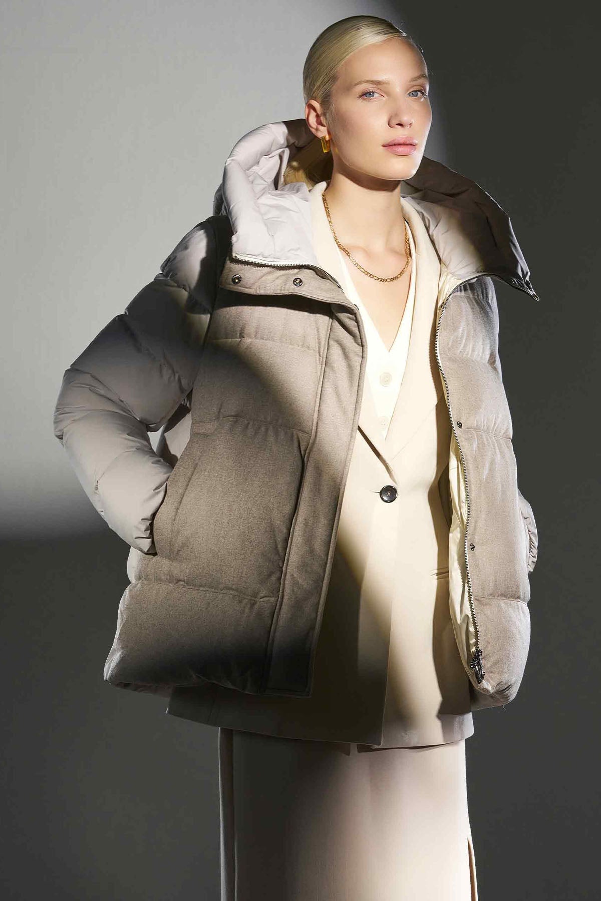 Hetrego Elisabeth Kaşmir Puffer Mont