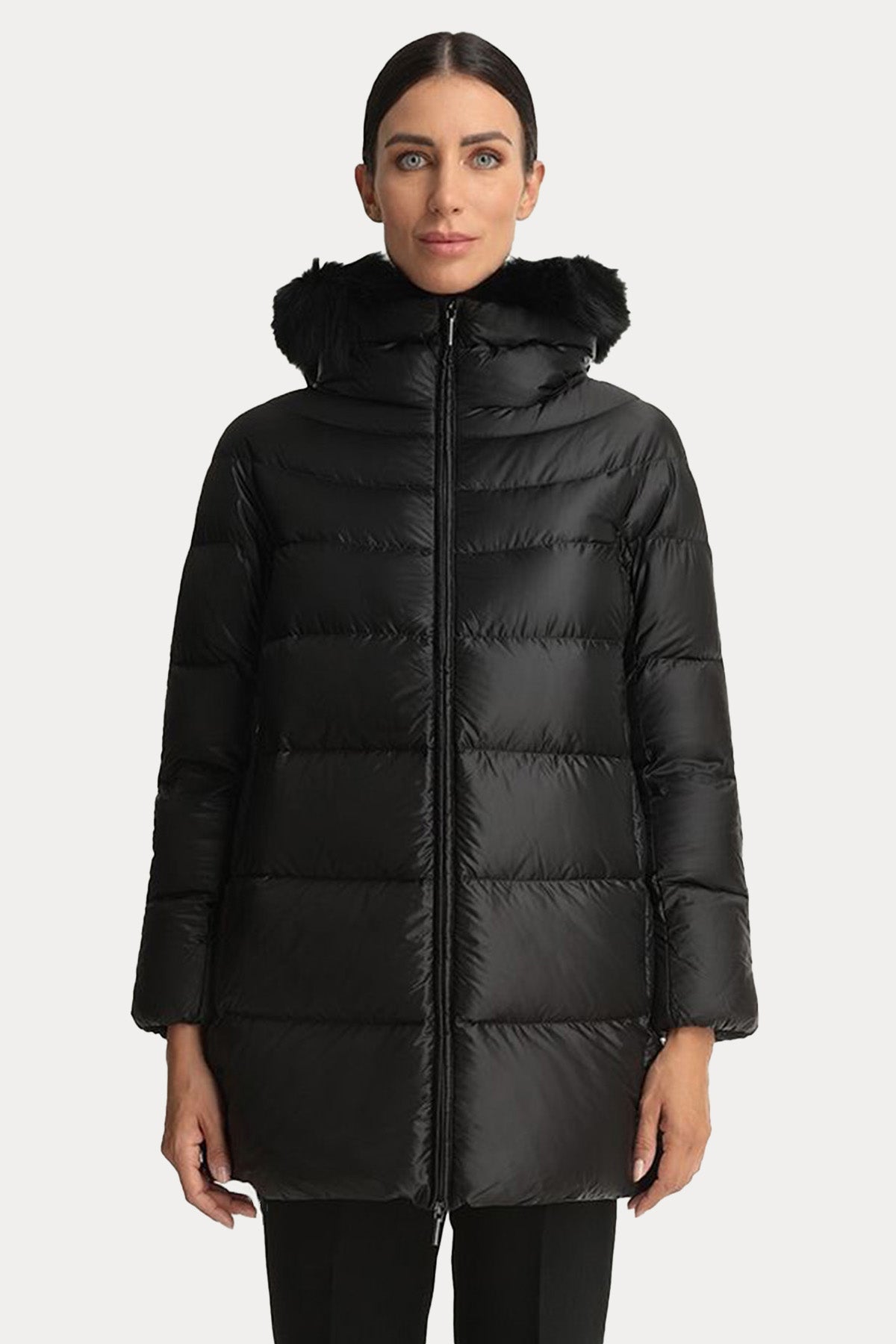 Hetrego Hanna Kürklü Kapüşonlu Puffer Mont