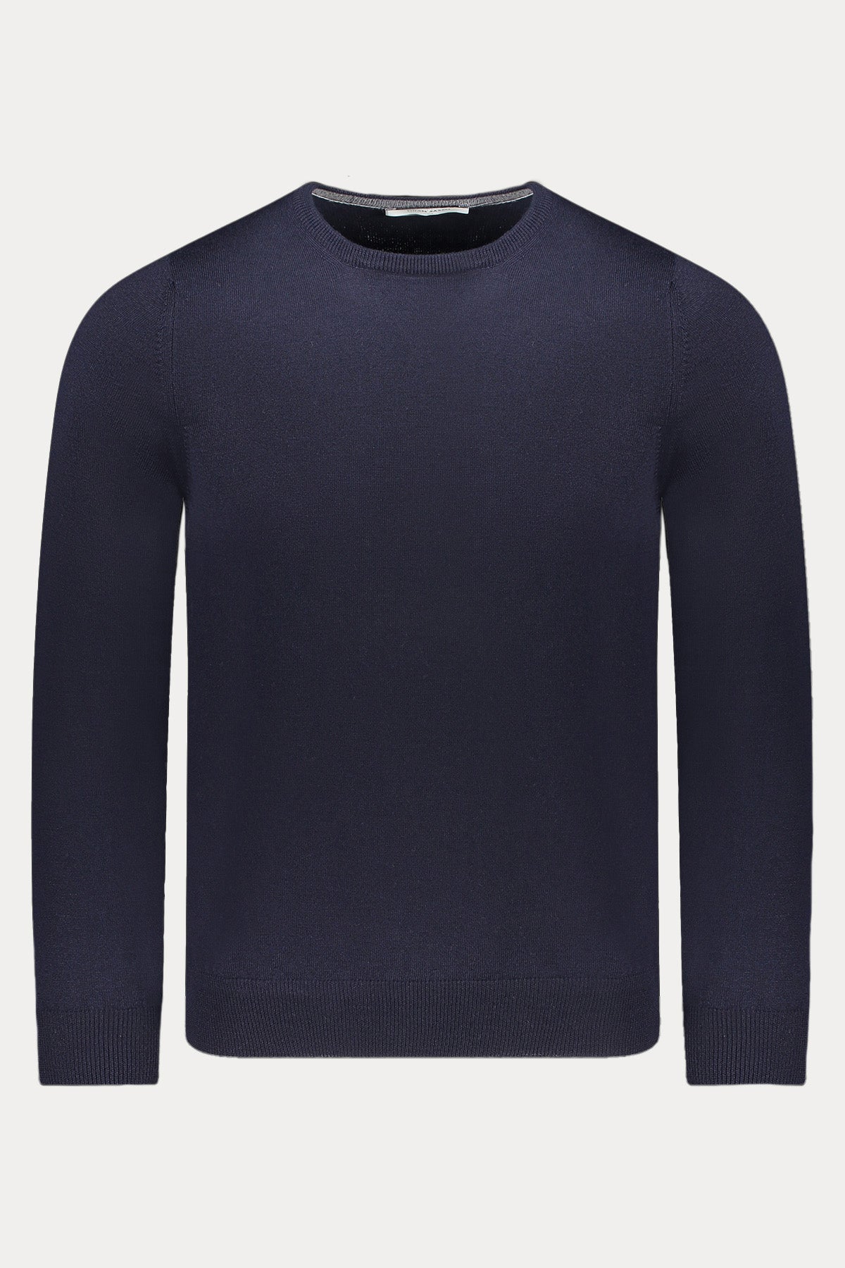 Gran Sasso Yuvarlak Yaka İnce Örgü Yün Triko