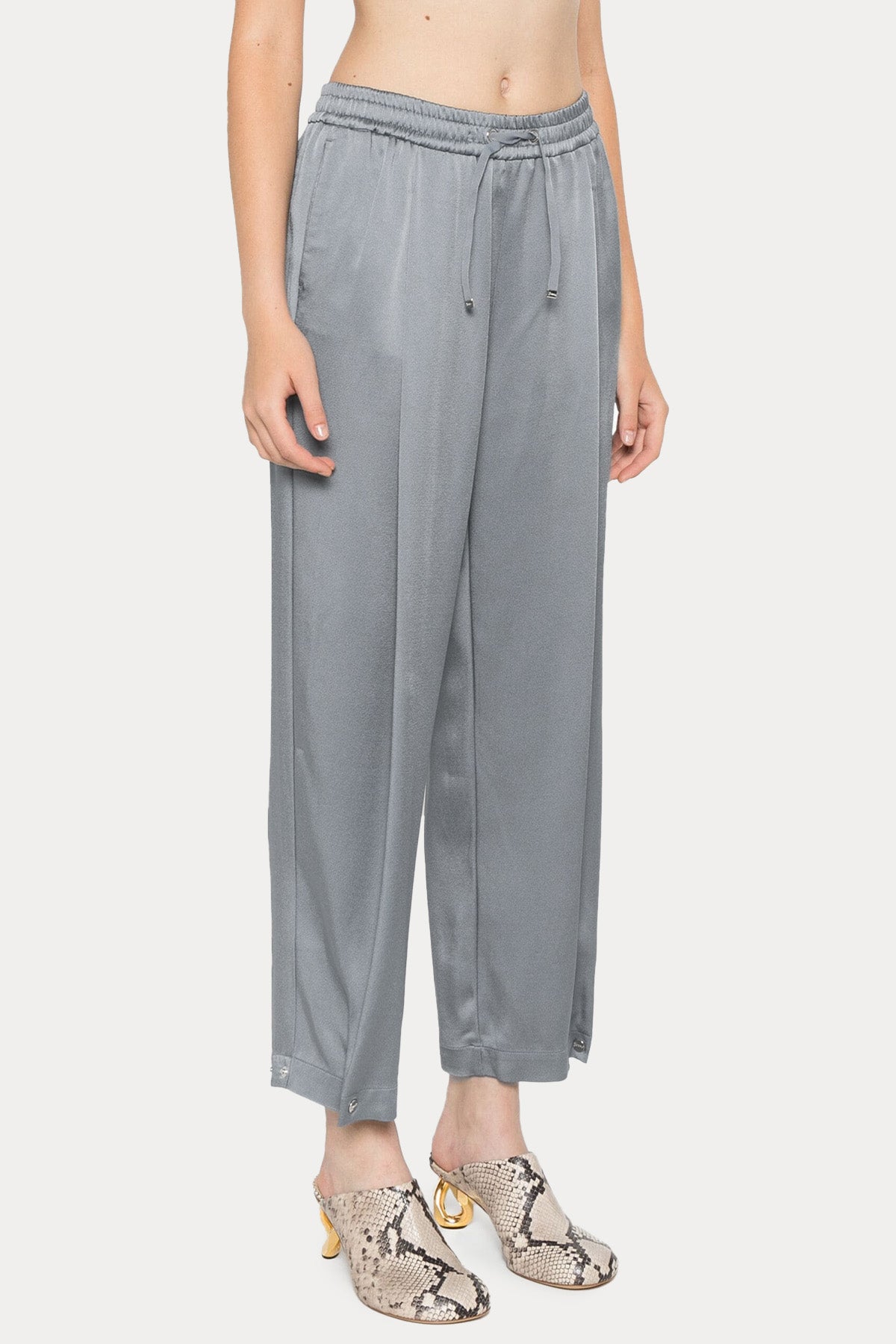 Herno Çıtçıtlı Paça Beli Lastikli Pantolon-Pantolon-Libas