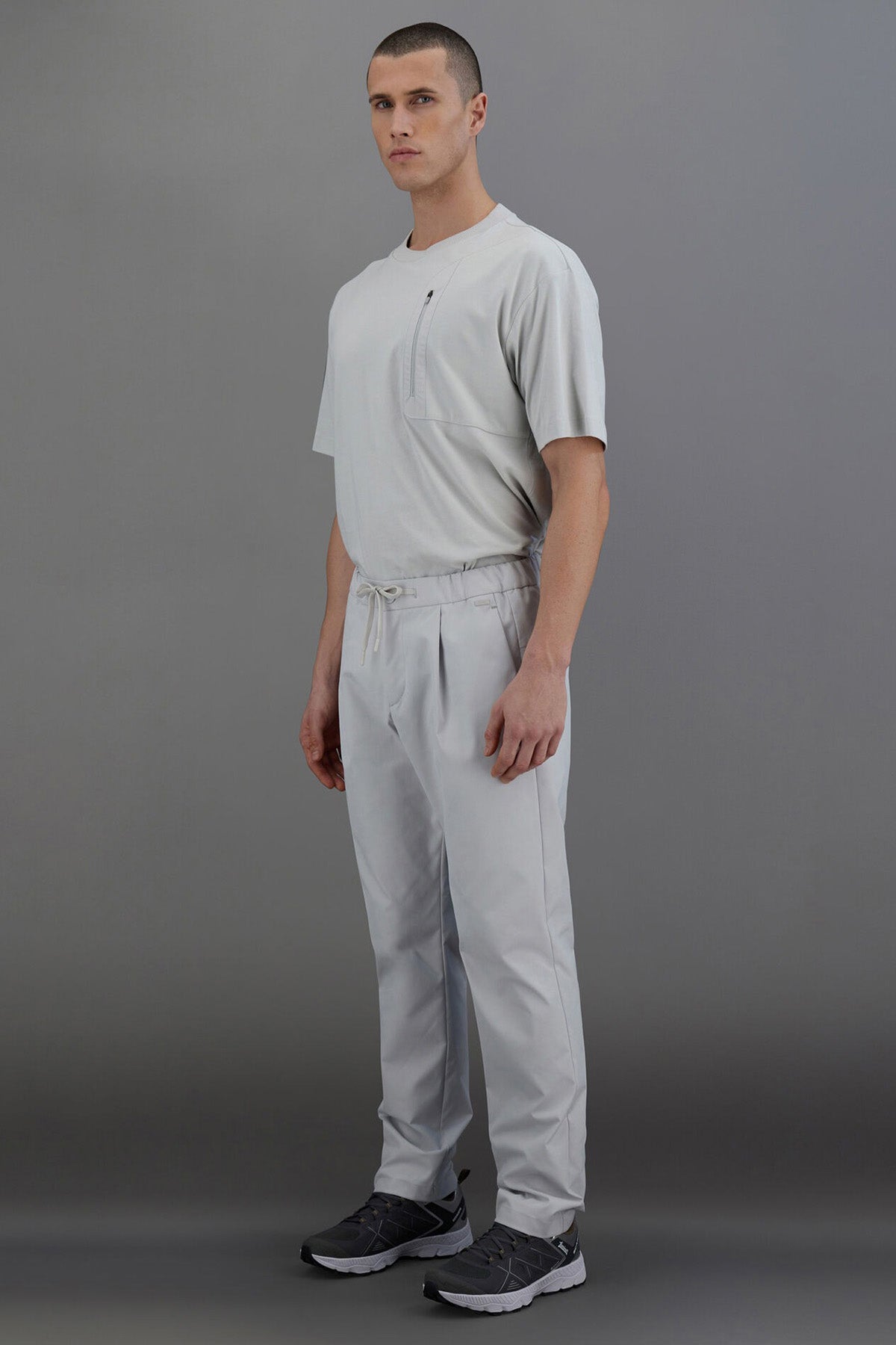 Herno Laminar Regular Fit Beli Lastikli Tek Pile Pantolon-Pantolon-Libas