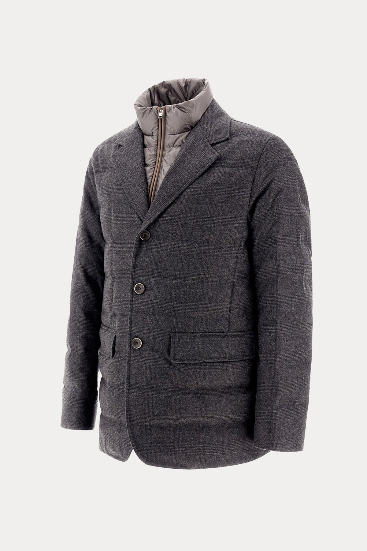 Herno Slim Fit Demonte İç Parçalı Puffer Ceket-Ceket-Libas