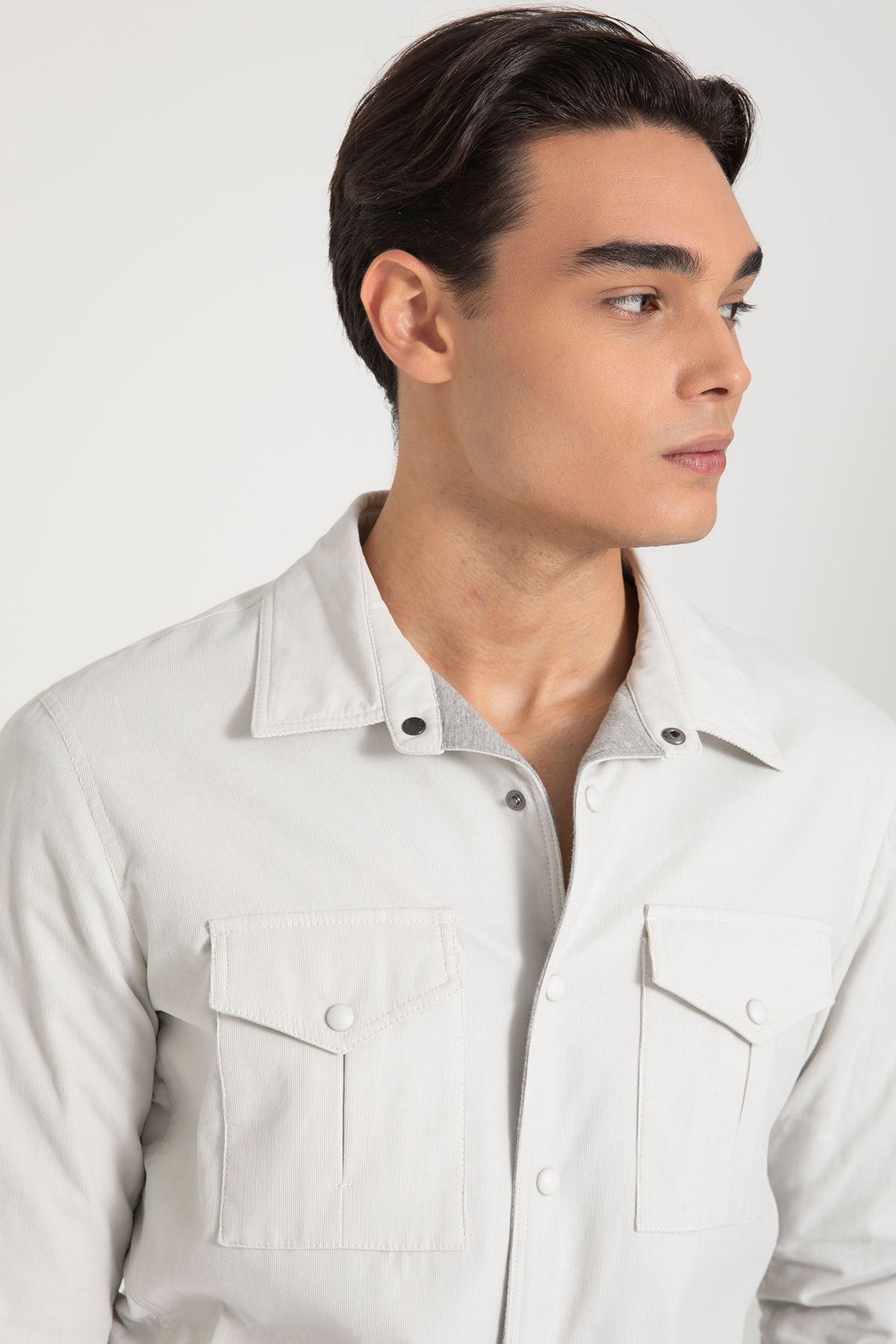 Fradi Spor Cepli Fitilli Kadife Gömlek Ceket