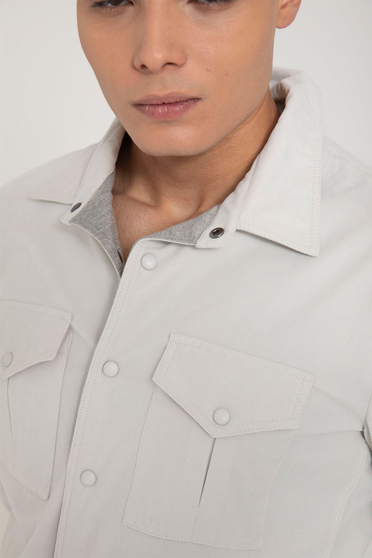 Fradi Spor Cepli Fitilli Kadife Gömlek Ceket