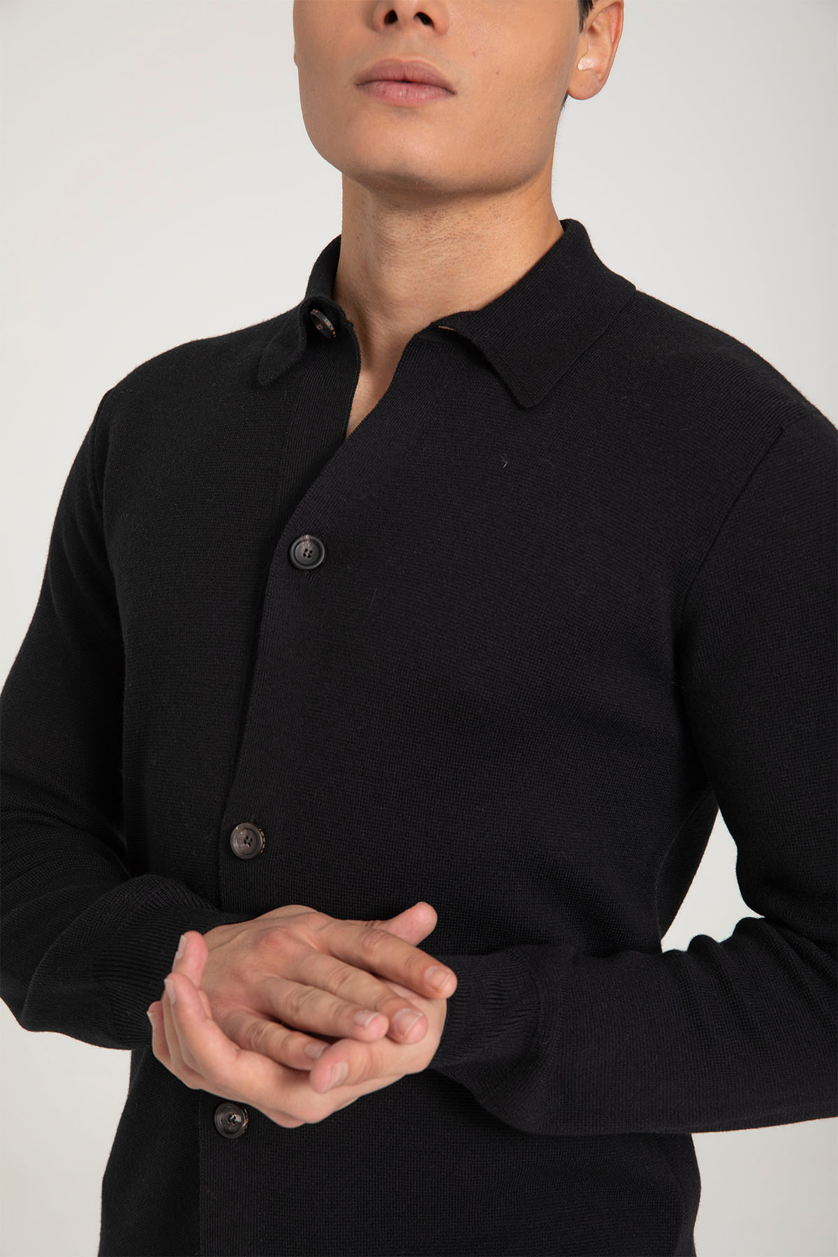 Fradi İnce Örgü Yün Triko Ceket