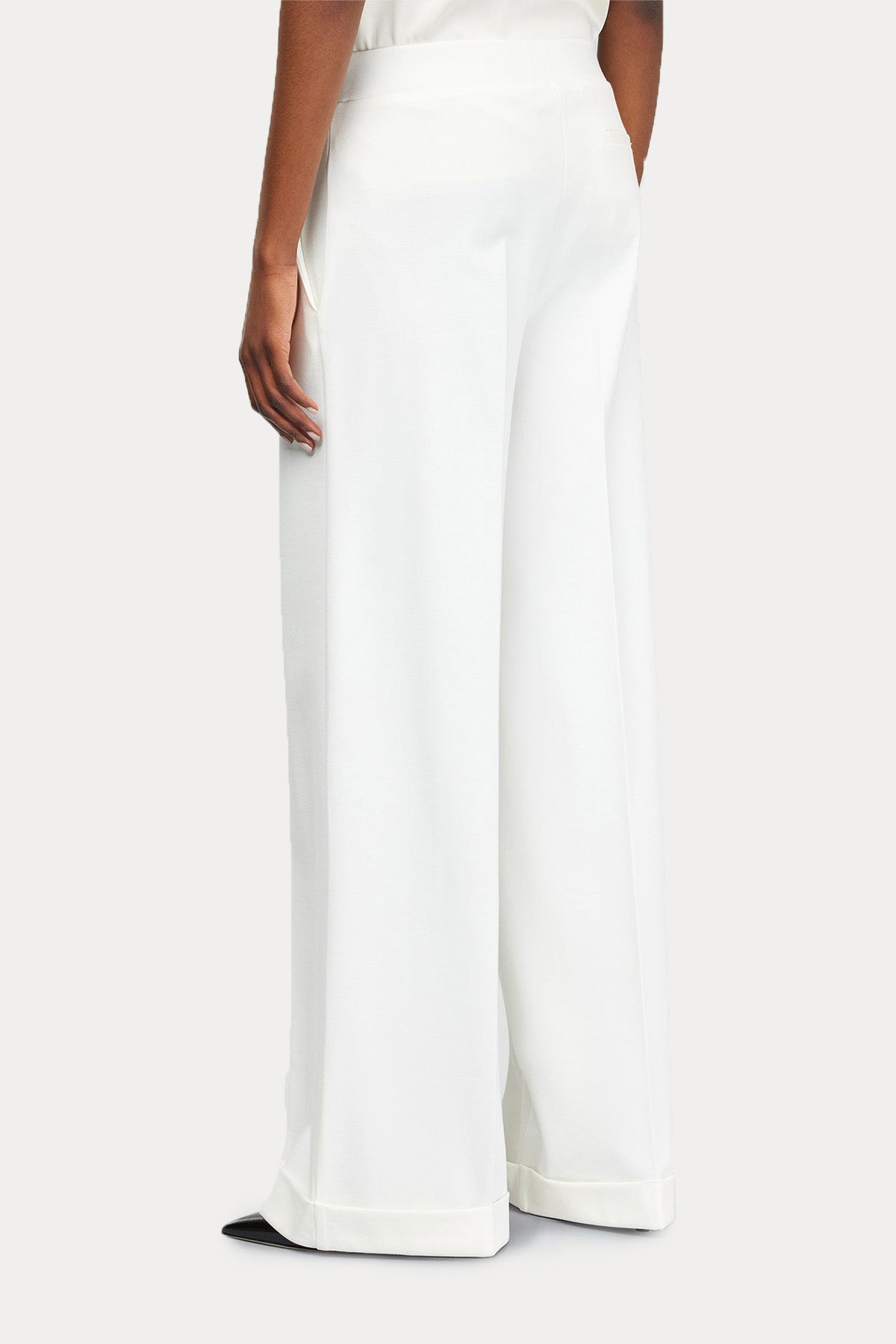 Semicouture Geniş Kesim Yüksek Bel Duble Paça Pantolon