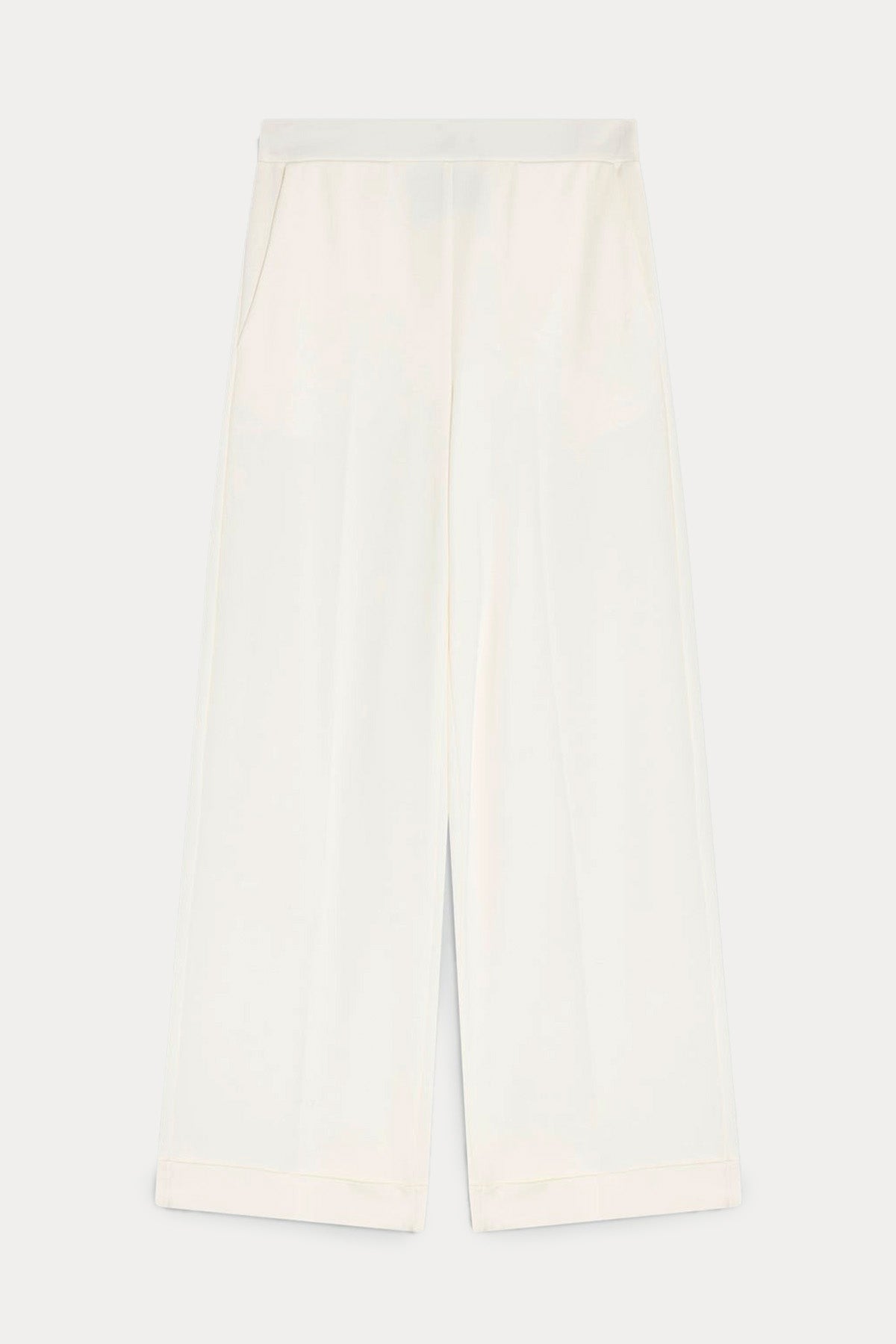 Semicouture Geniş Kesim Yüksek Bel Duble Paça Pantolon