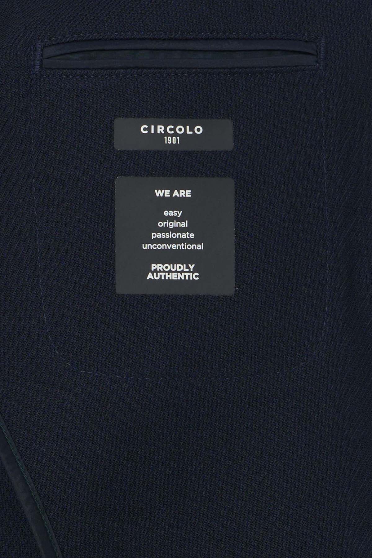 Circolo 1901 Spor Cepli Kaşmir Yün Blazer Ceket-Ceket-Libas