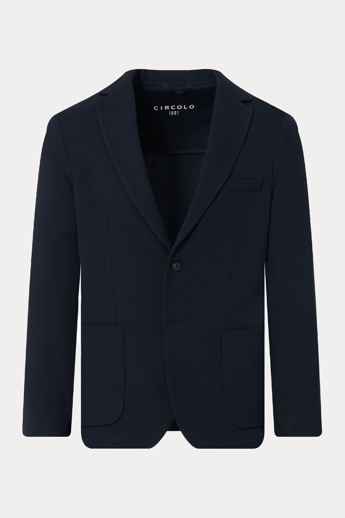 Circolo 1901 Spor Cepli Kaşmir Yün Blazer Ceket-Ceket-Libas