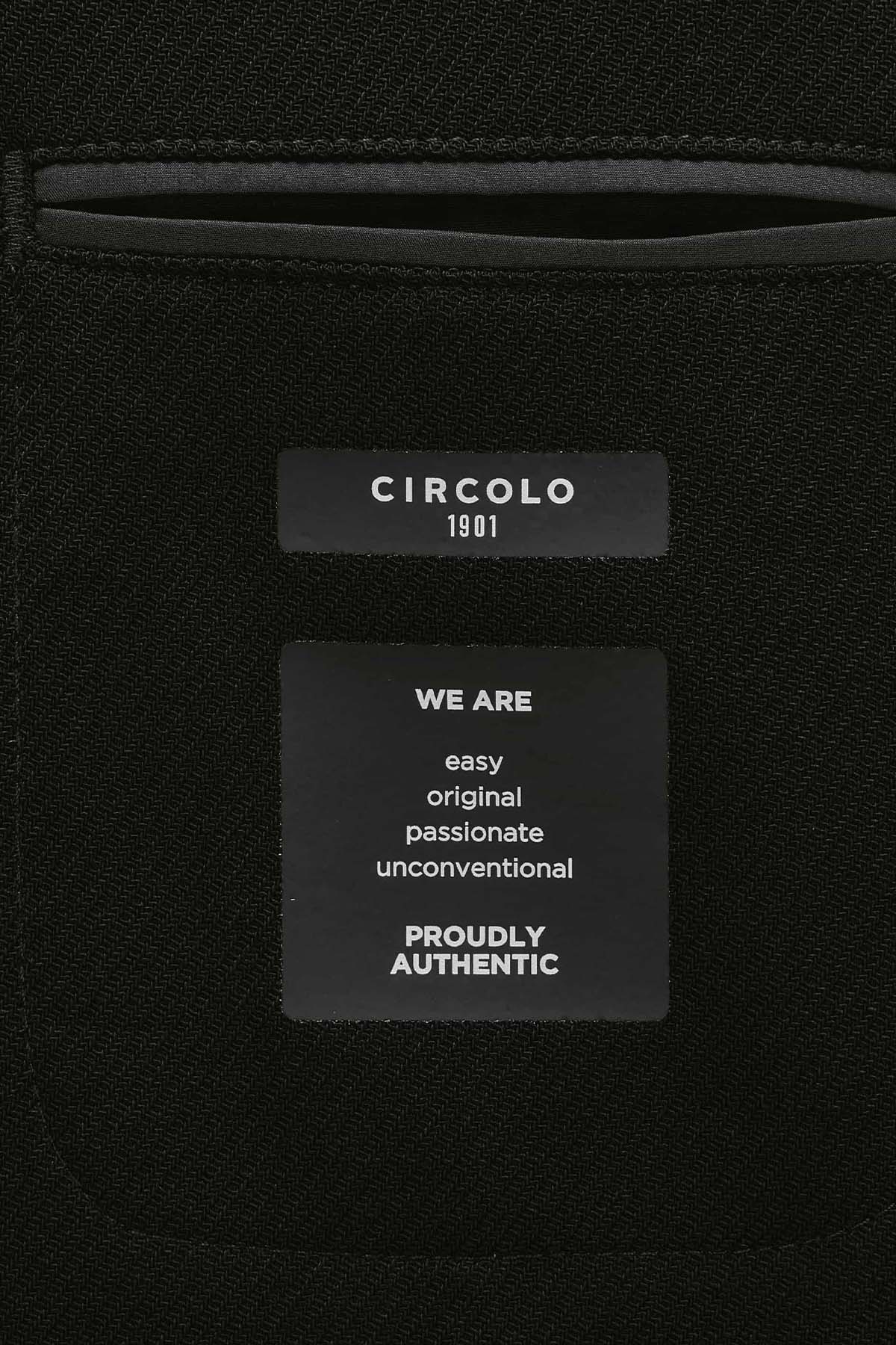Circolo 1901 Spor Cepli Kaşmir Yün Blazer Ceket-Ceket-Libas