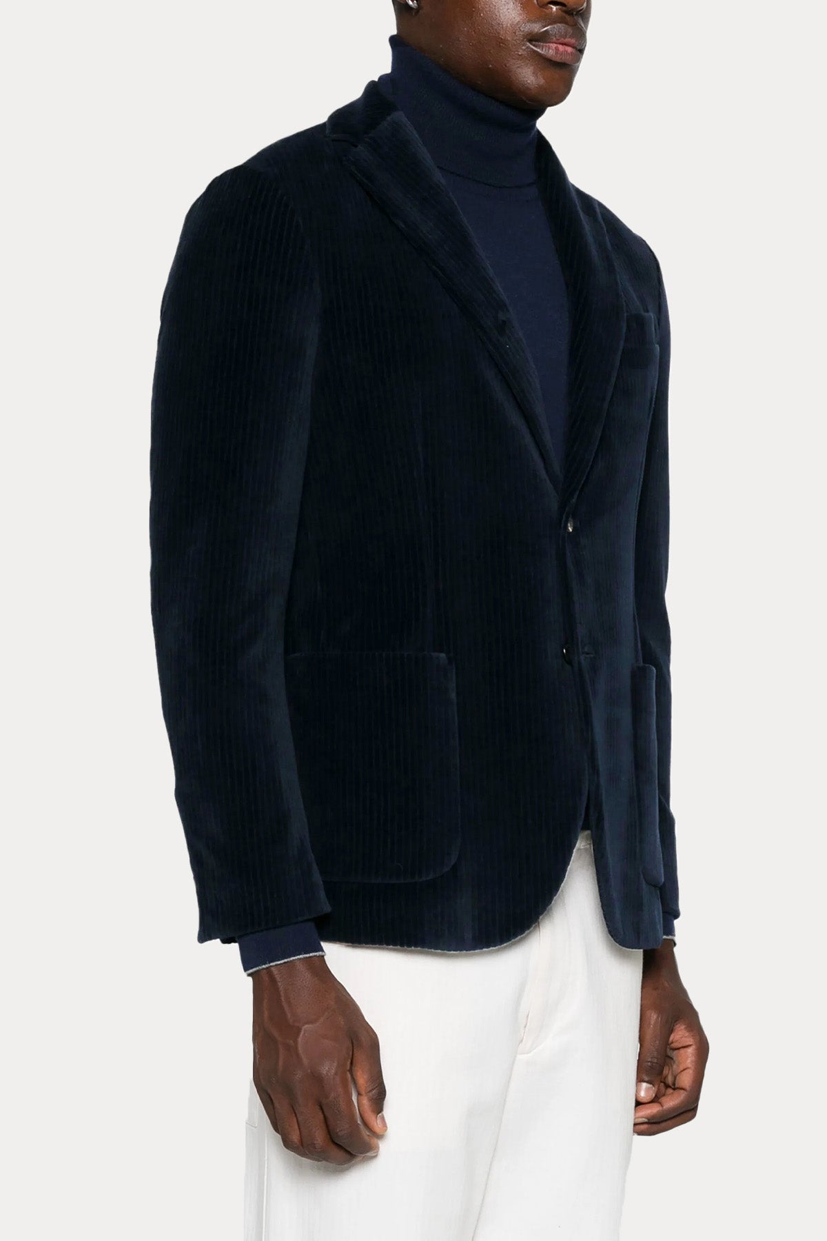 Circolo 1901 Fitilli Kadife Spor Cepli Blazer Ceket-Ceket-Libas