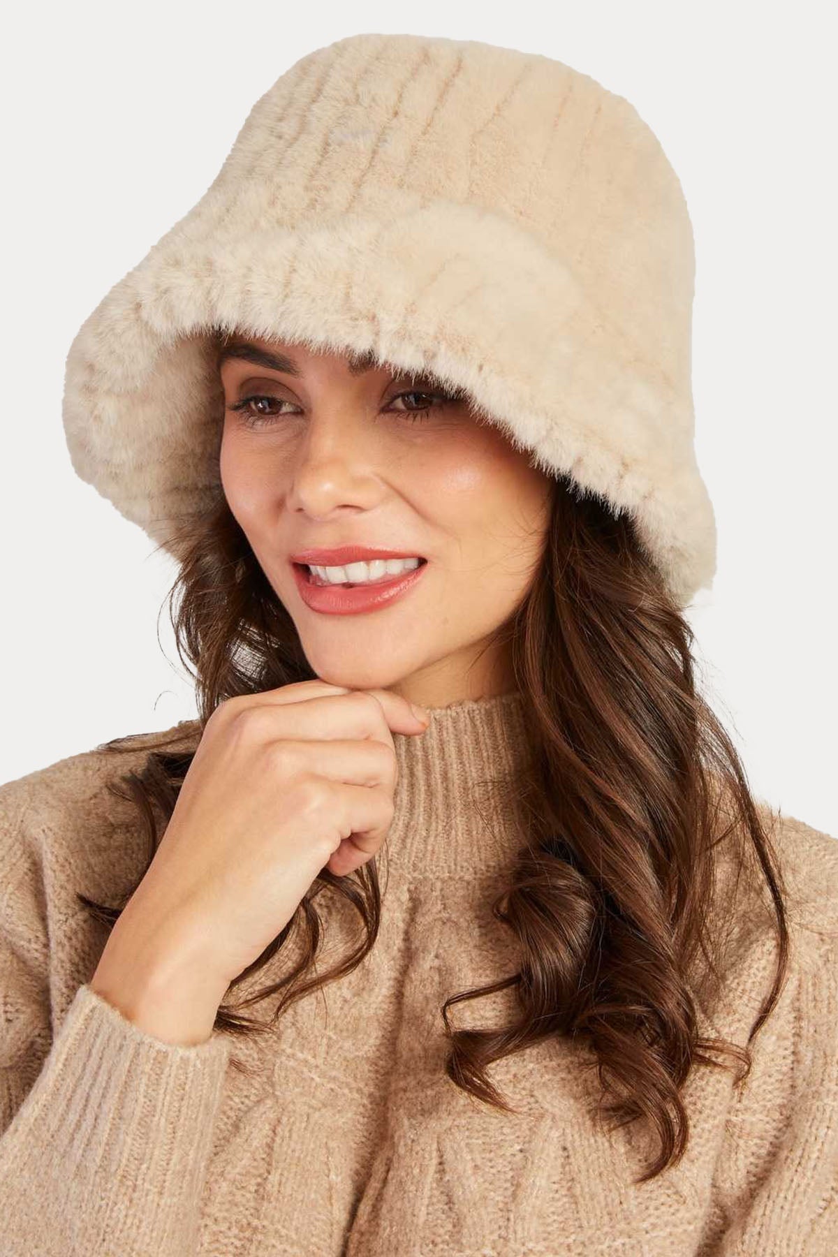 Rene Derhy Namaste Çift Taraflı Peluş Şapka