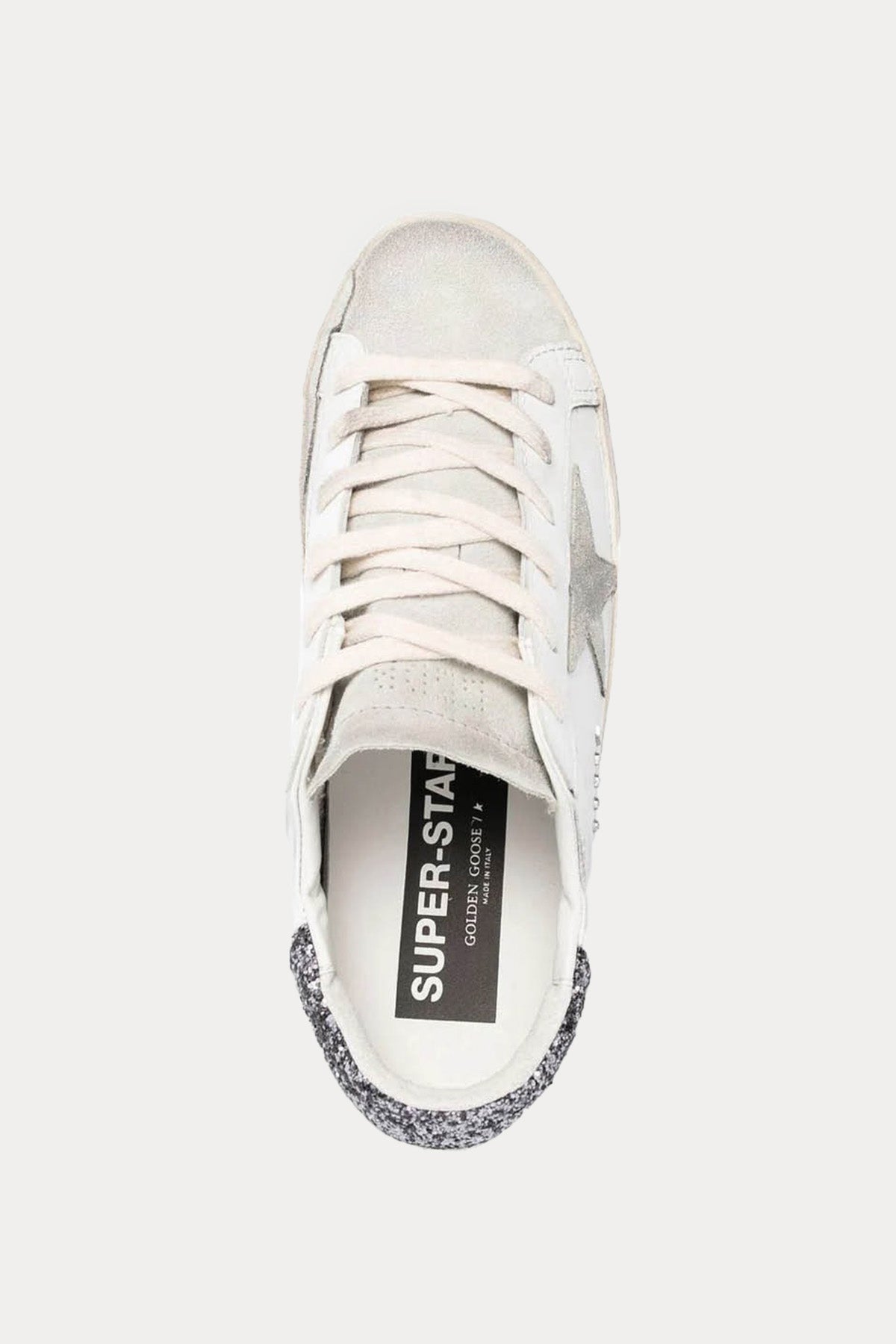 Golden Goose Super-Star Payetli Deri Sneaker Ayakkabı