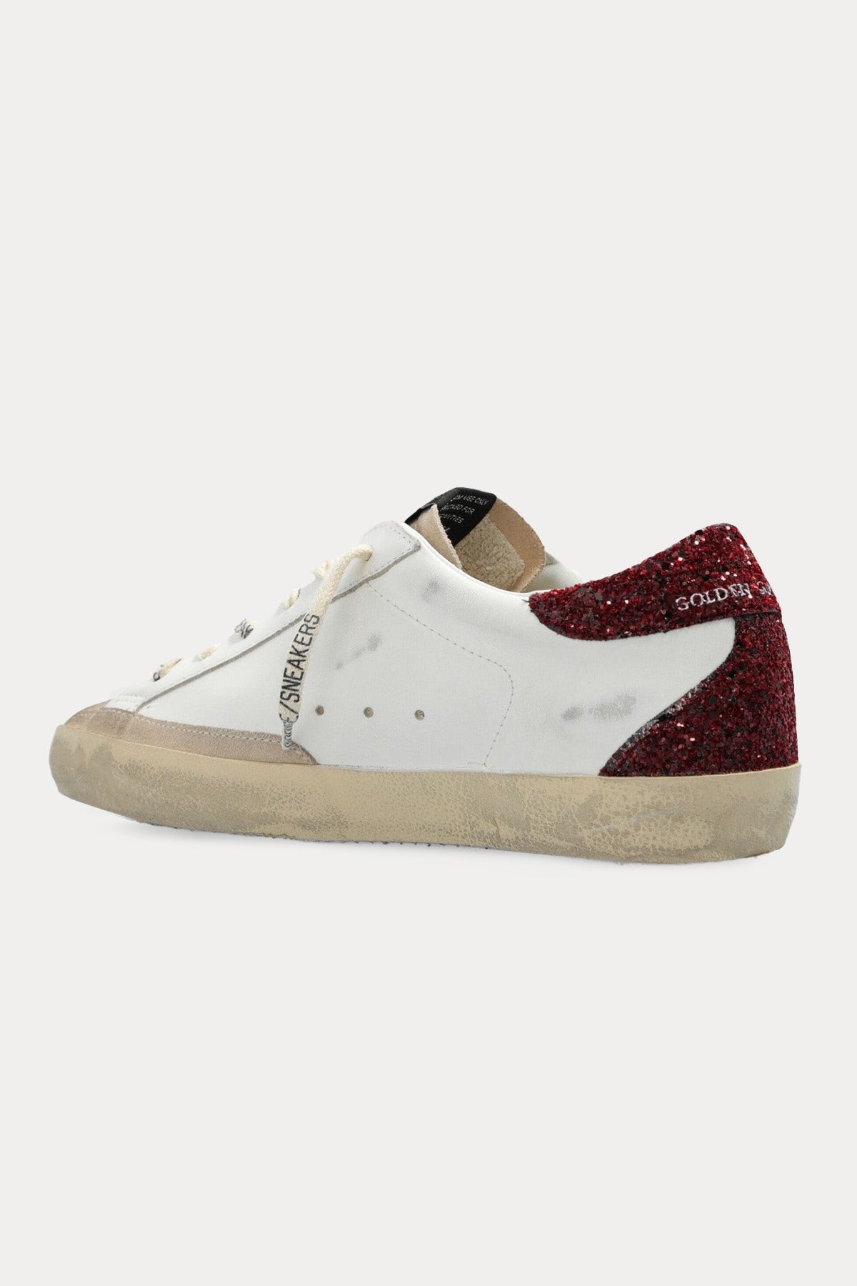 Golden Goose Super-Star Payetli Deri Sneaker Ayakkabı