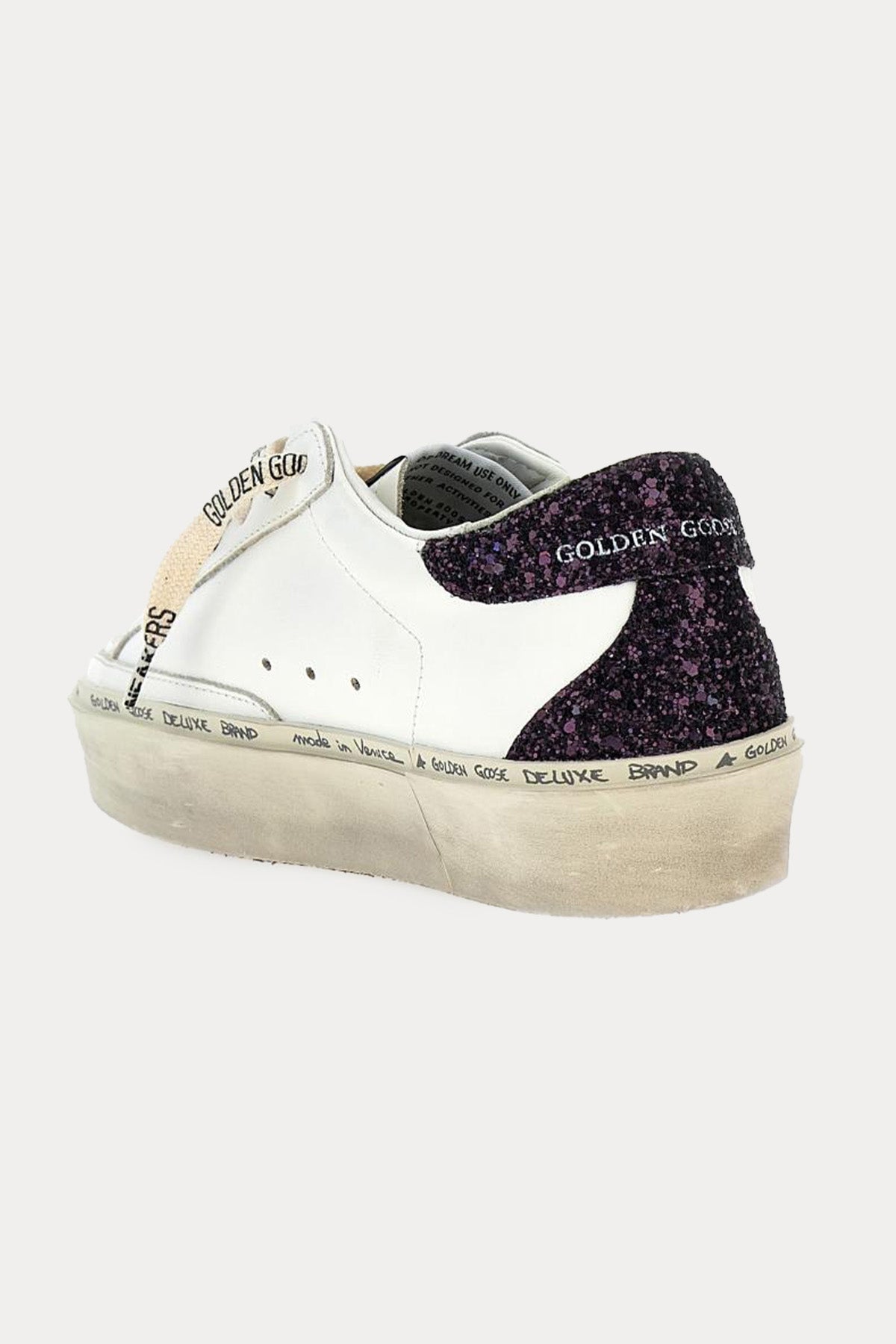 Golden Goose Hi-Star Payetli Deri Sneaker Ayakkabı