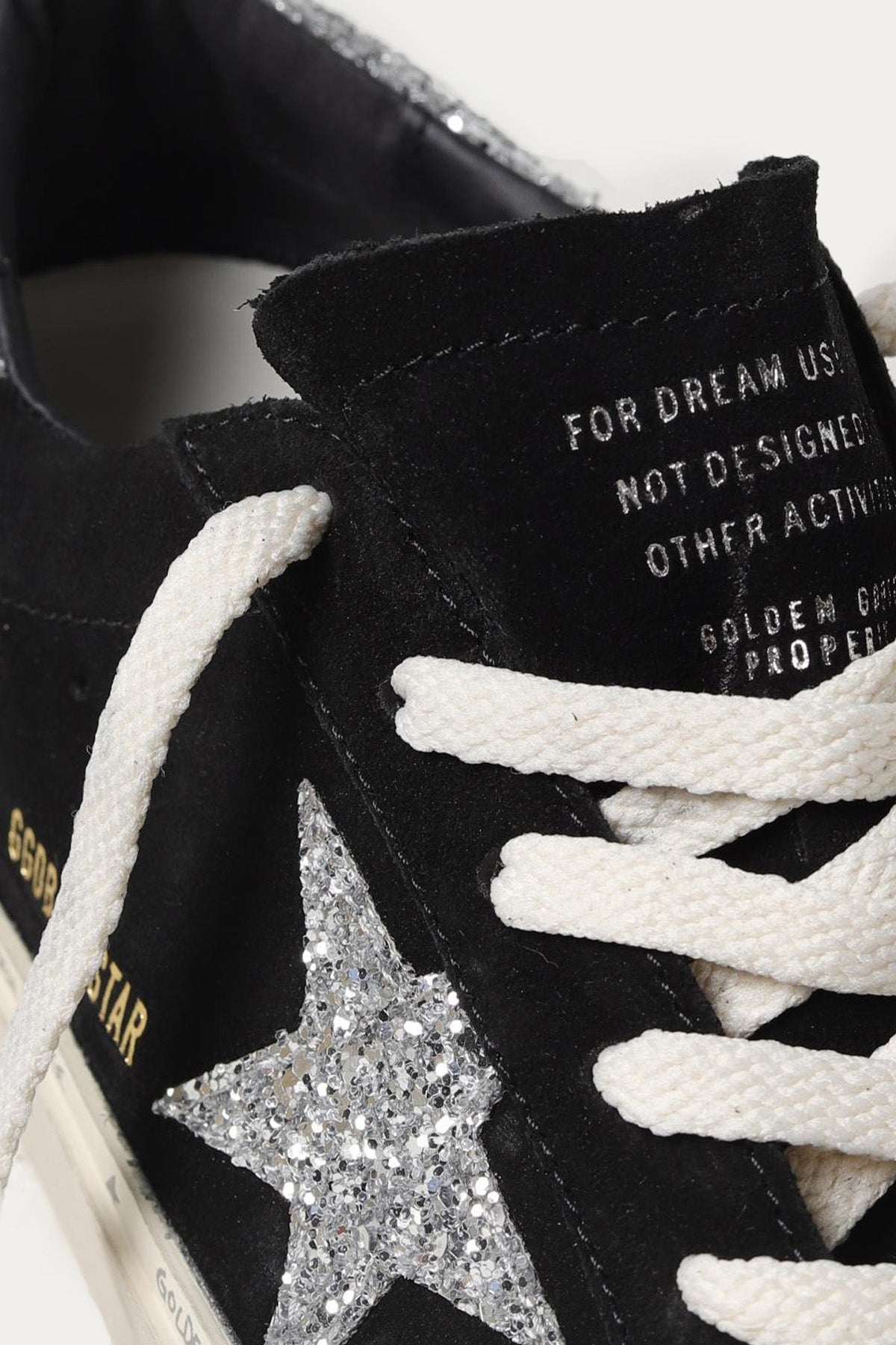 Golden Goose Hi-Star Payetli Süet Sneaker Ayakkabı-Ayakkabı-Libas