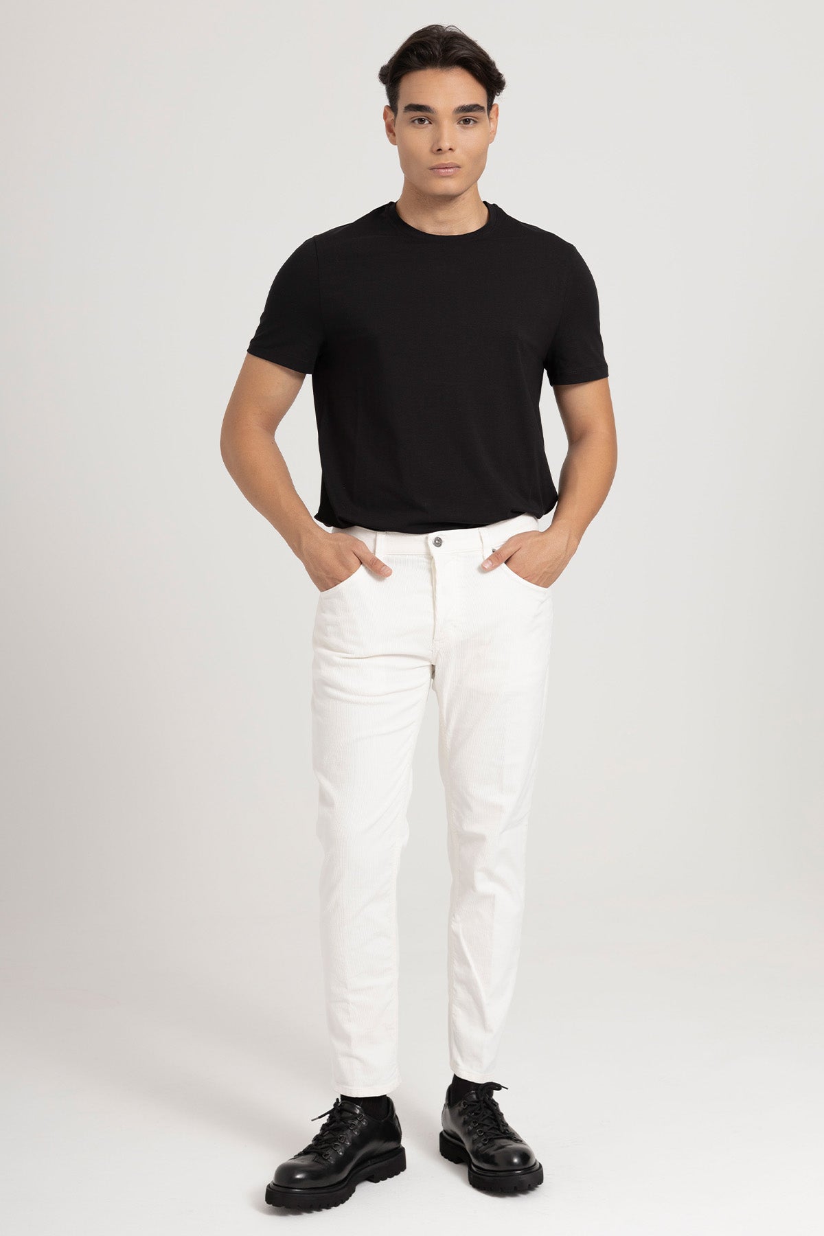 Dondup Brighton Carrot Fit Fitilli Kadife Pantolon-Pantolon-Libas