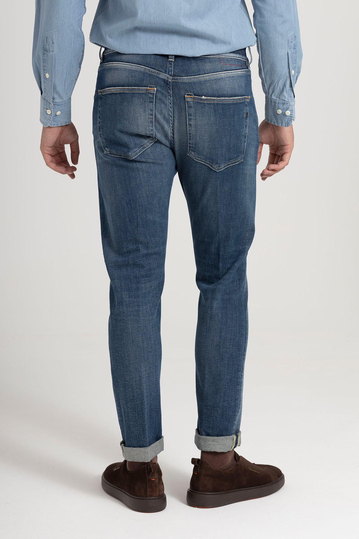 Dondup Icon Regular Fit Yıkamalı Jeans