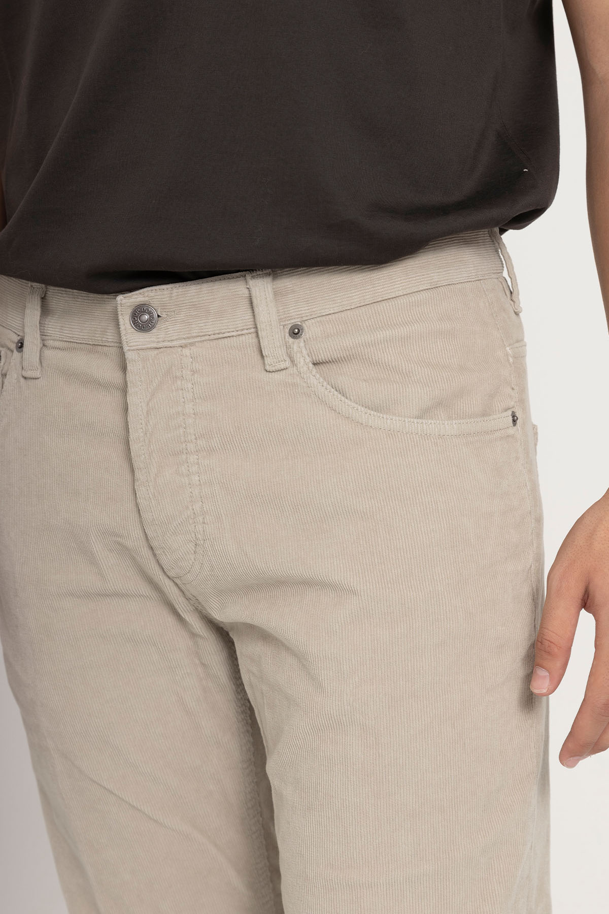 Dondup Brighton Carrot Fit Fitilli Kadife Pantolon-Pantolon-Libas